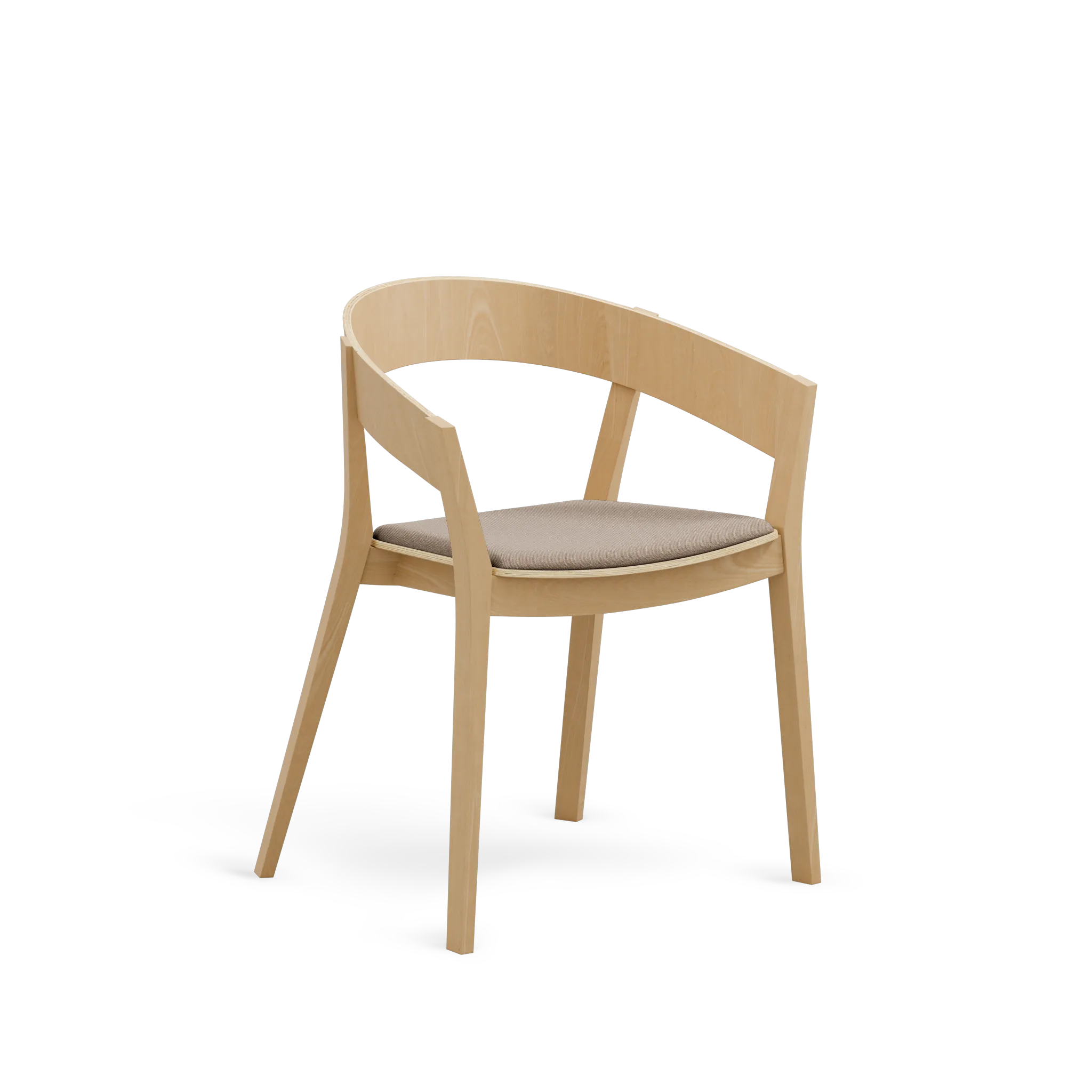 Archer B-4800 Seat Uph Back Wood