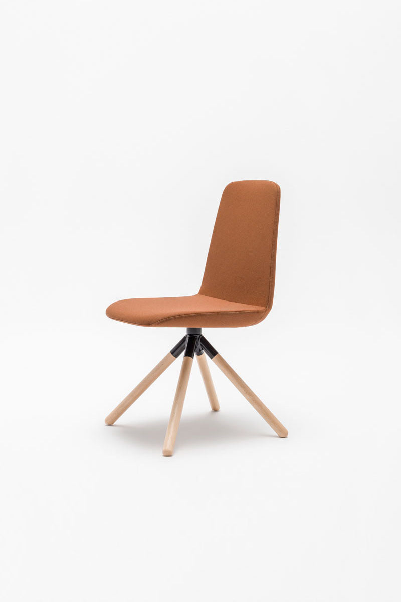 Ulti chair wooden swivel base