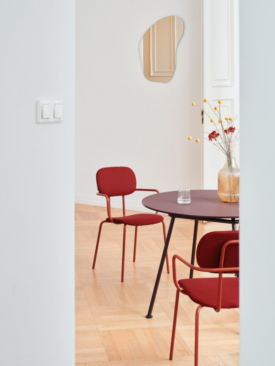 New upholstered chair 4-legged base