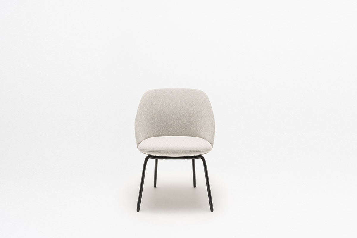Paralel conference armchair 4-legged base