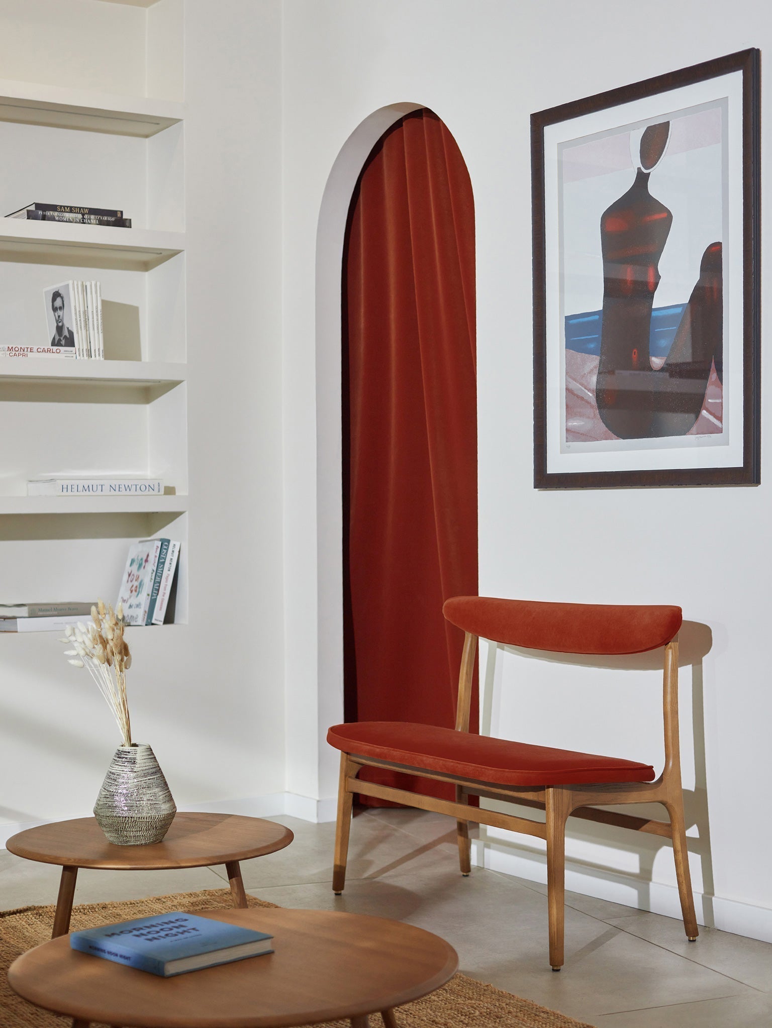 200-190 Bench in Boucle Mustard