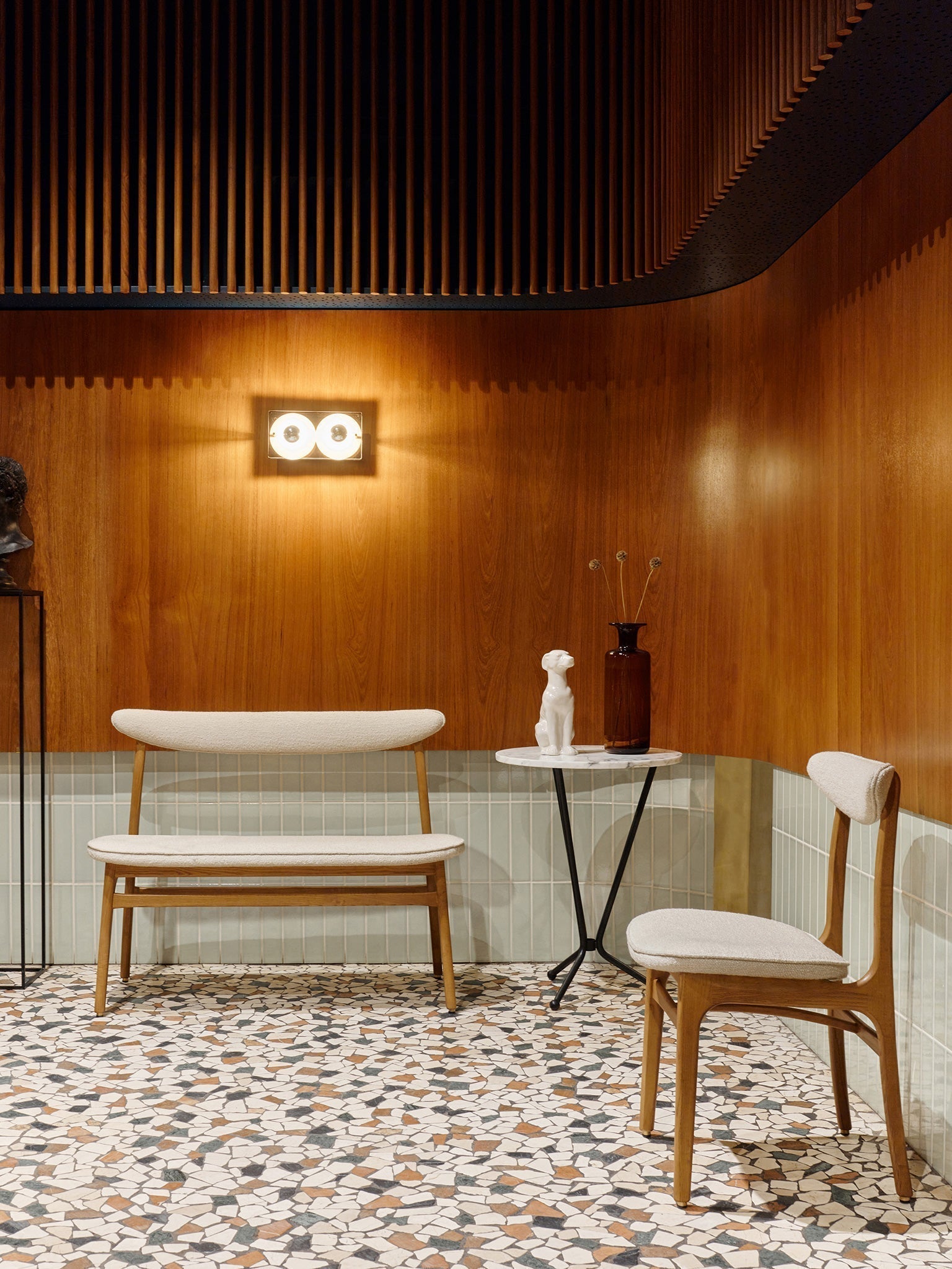 200-190 Bench in Boucle Beige