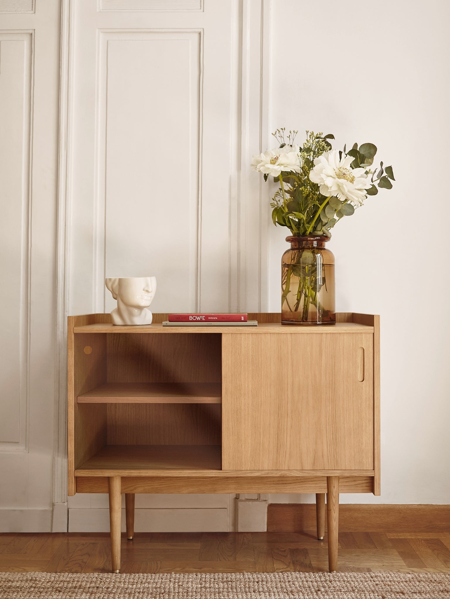Kleines Sideboard aus Glas 1050