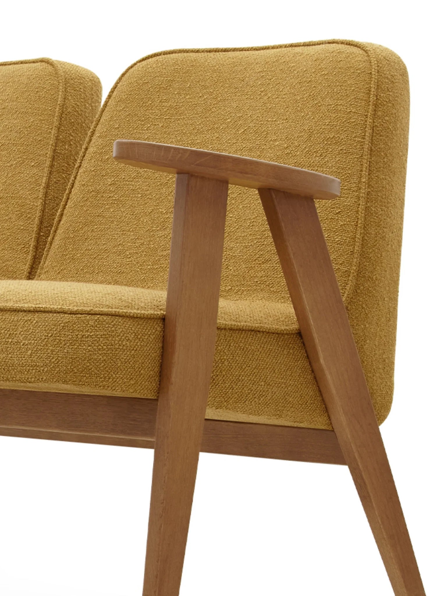 366 2-Seater in Boucle Mustard