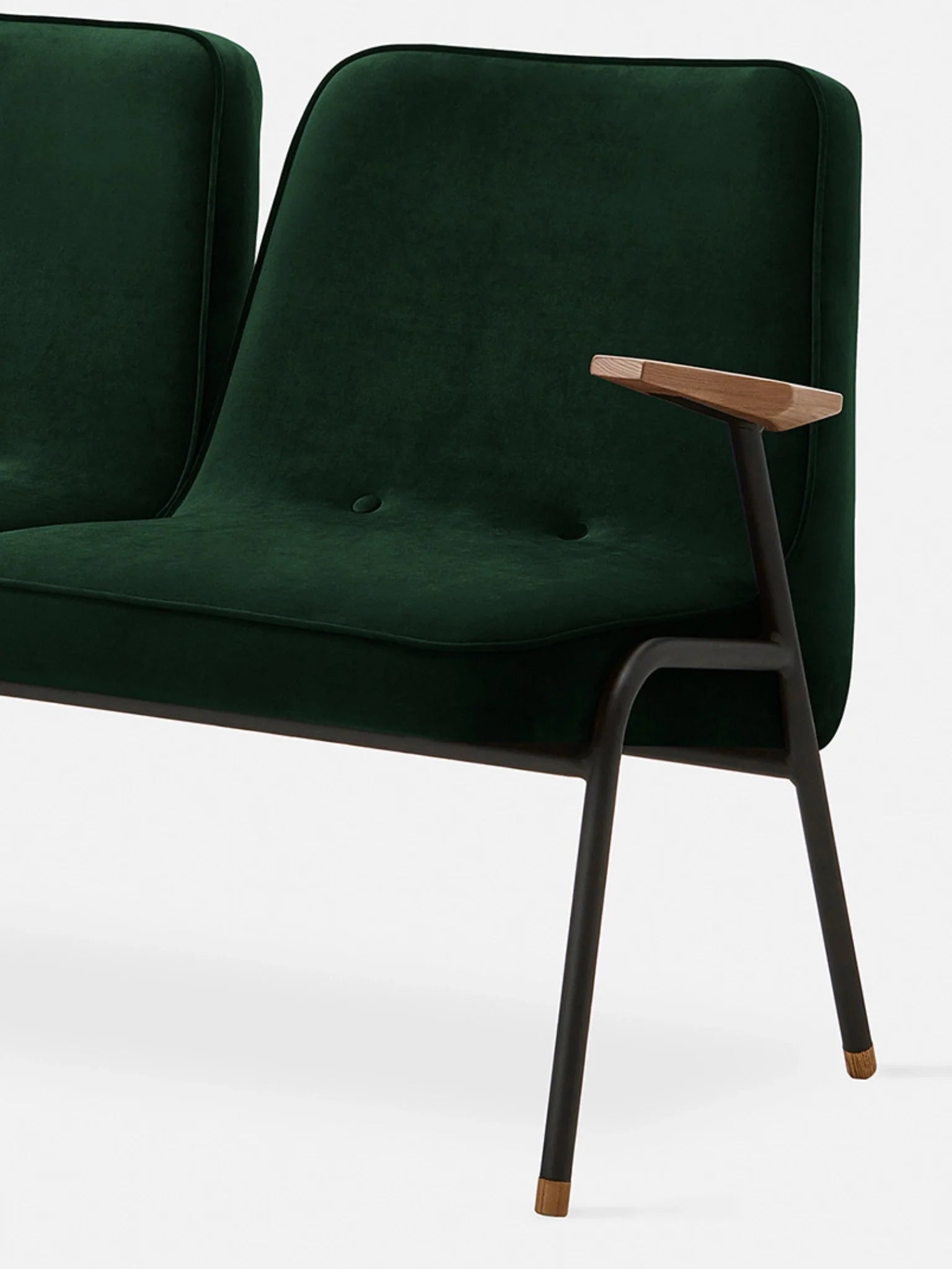 366 Metal 2-Seater in Velvet Bottle Green