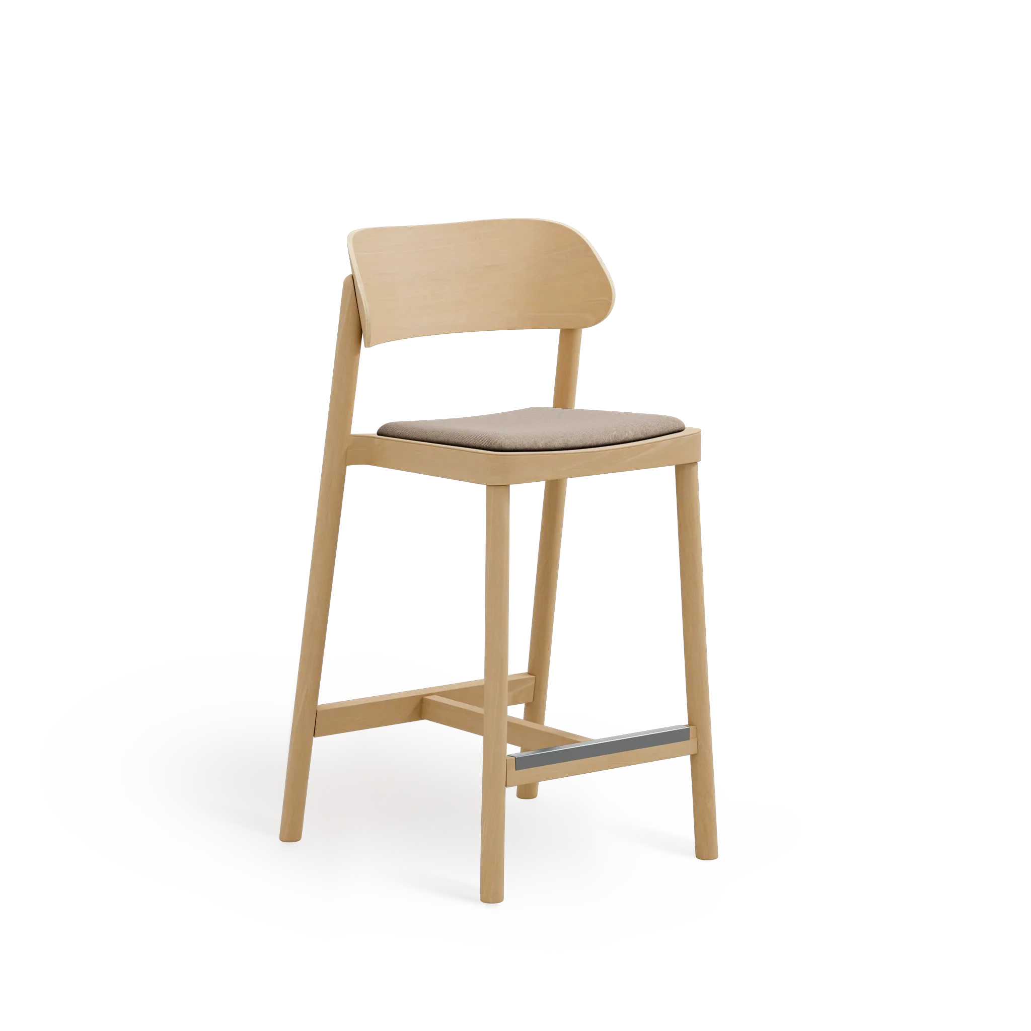 Nimm H-4590 Seat Uph Back Wood SH670