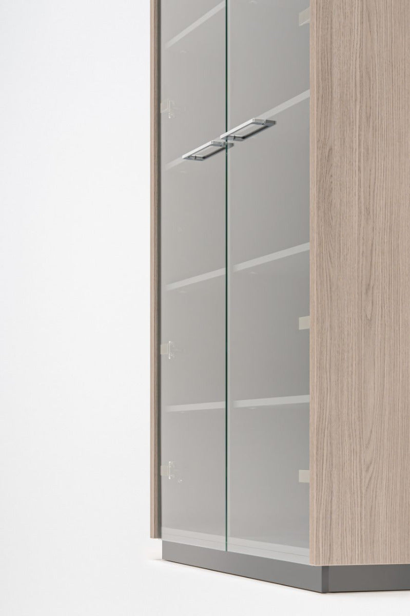 Status glass-door cabinet