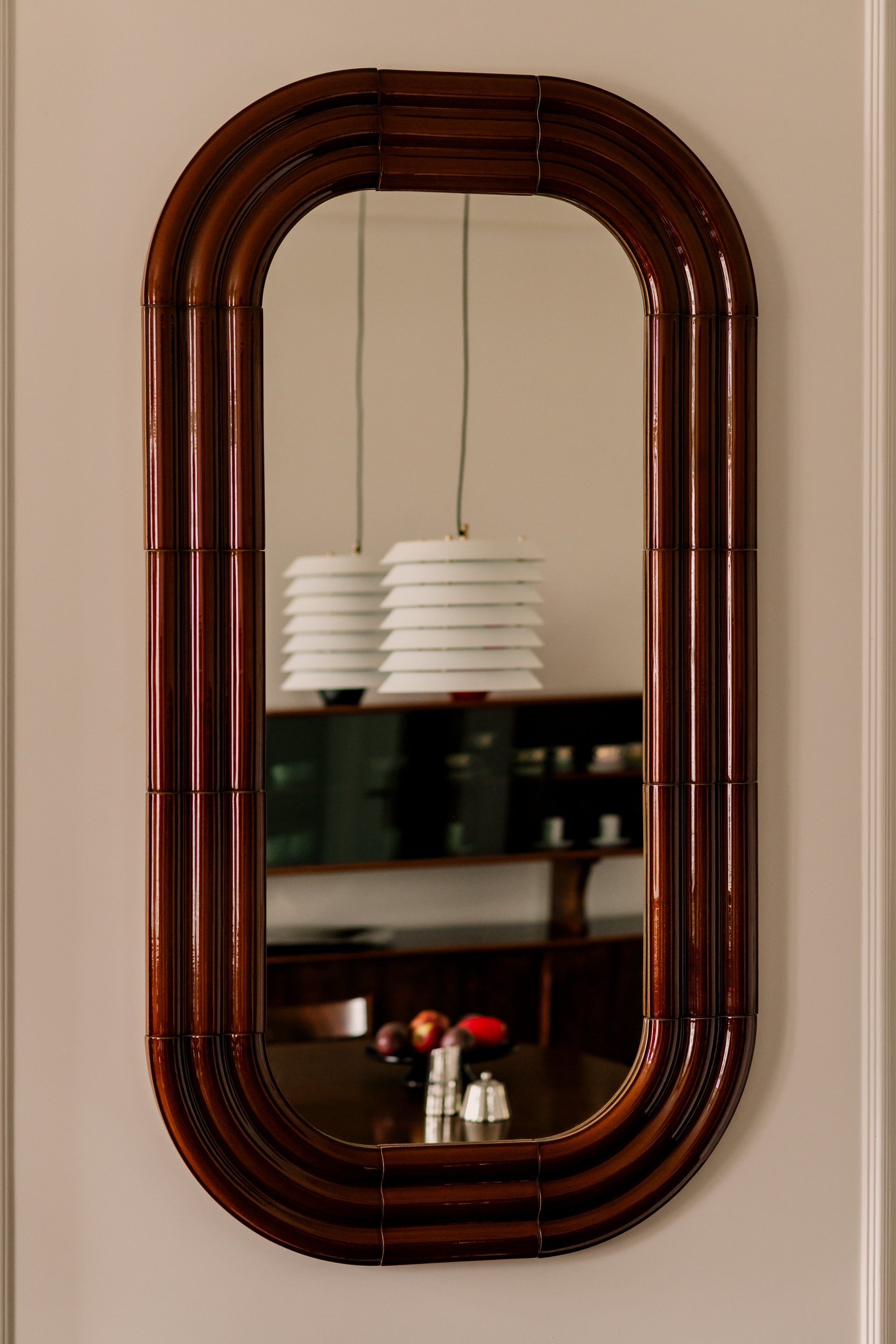 ELO Mirror / 150x80 / hand-glazed ceramic