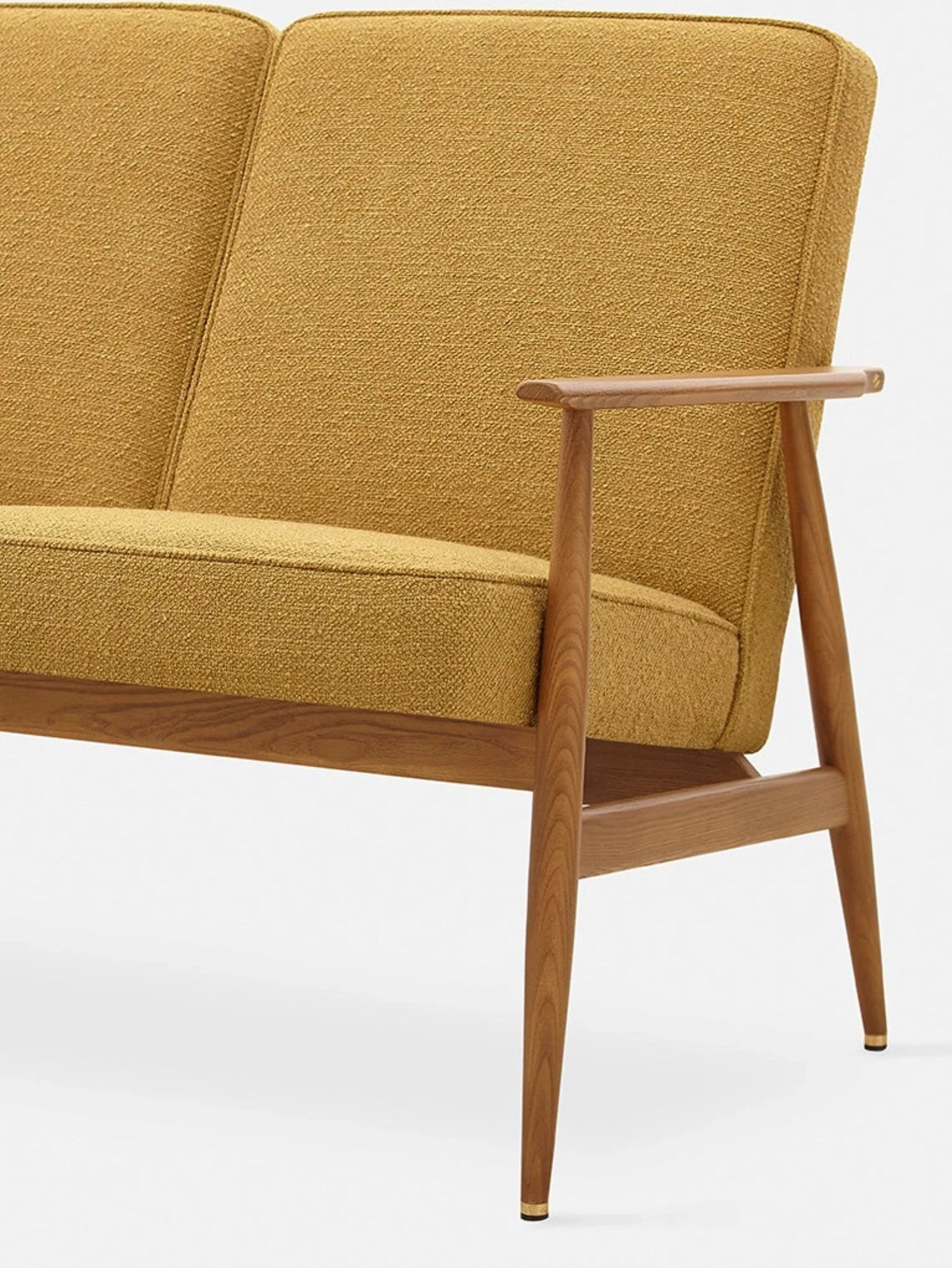 Fox 2-Seater in Boucle Mustard
