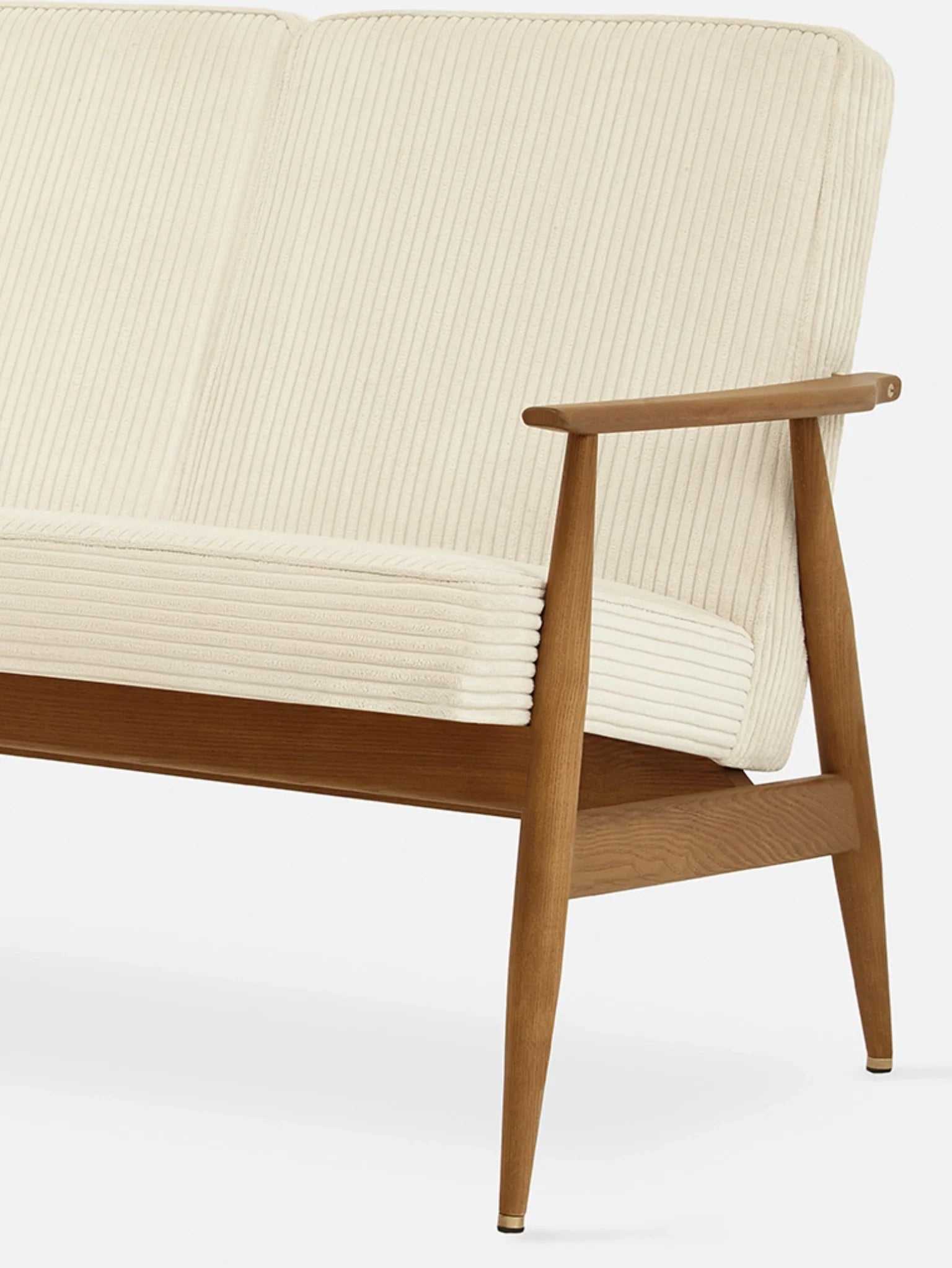 Fox 2-Sitzer in Cord Creme