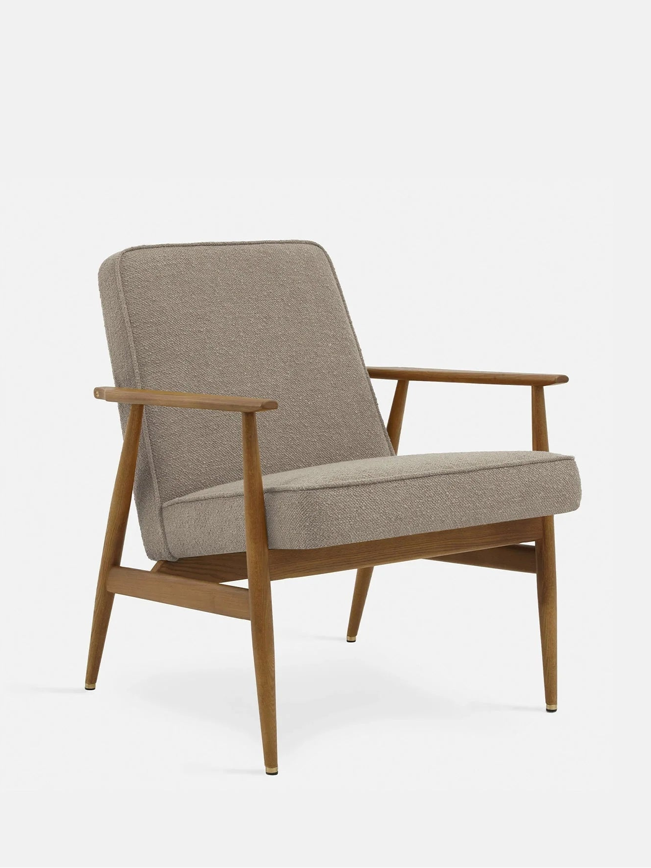 Fox Lounge Chair in Boucle Beige