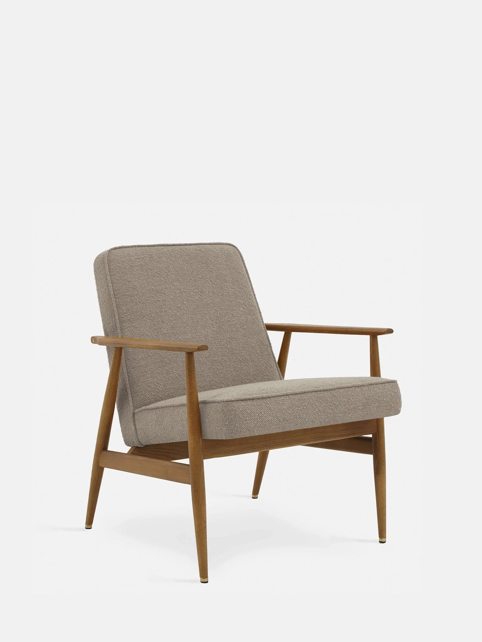 Fox Lounge Chair in Boucle Beige