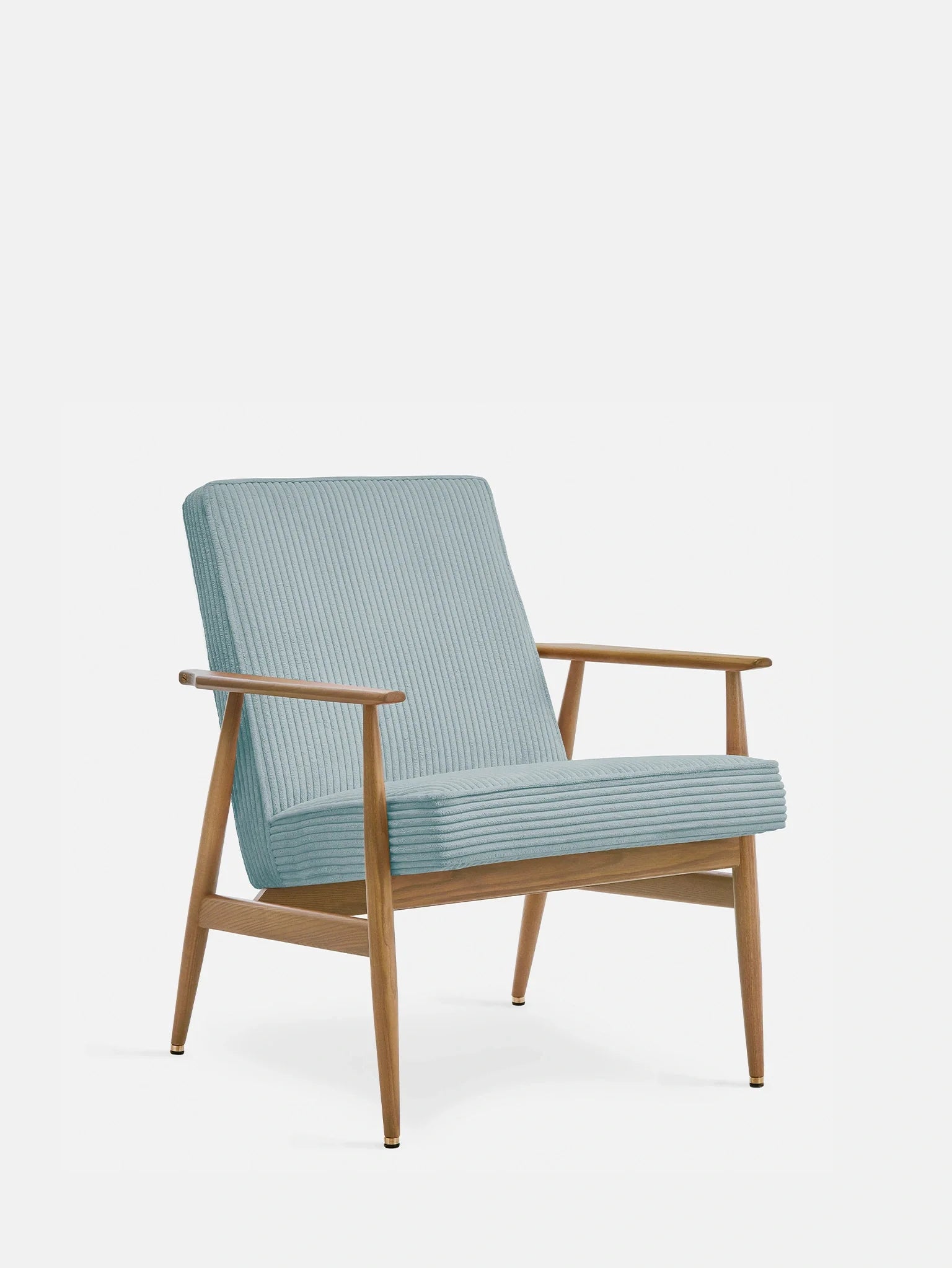 Fox Lounge Chair in Cord Mint