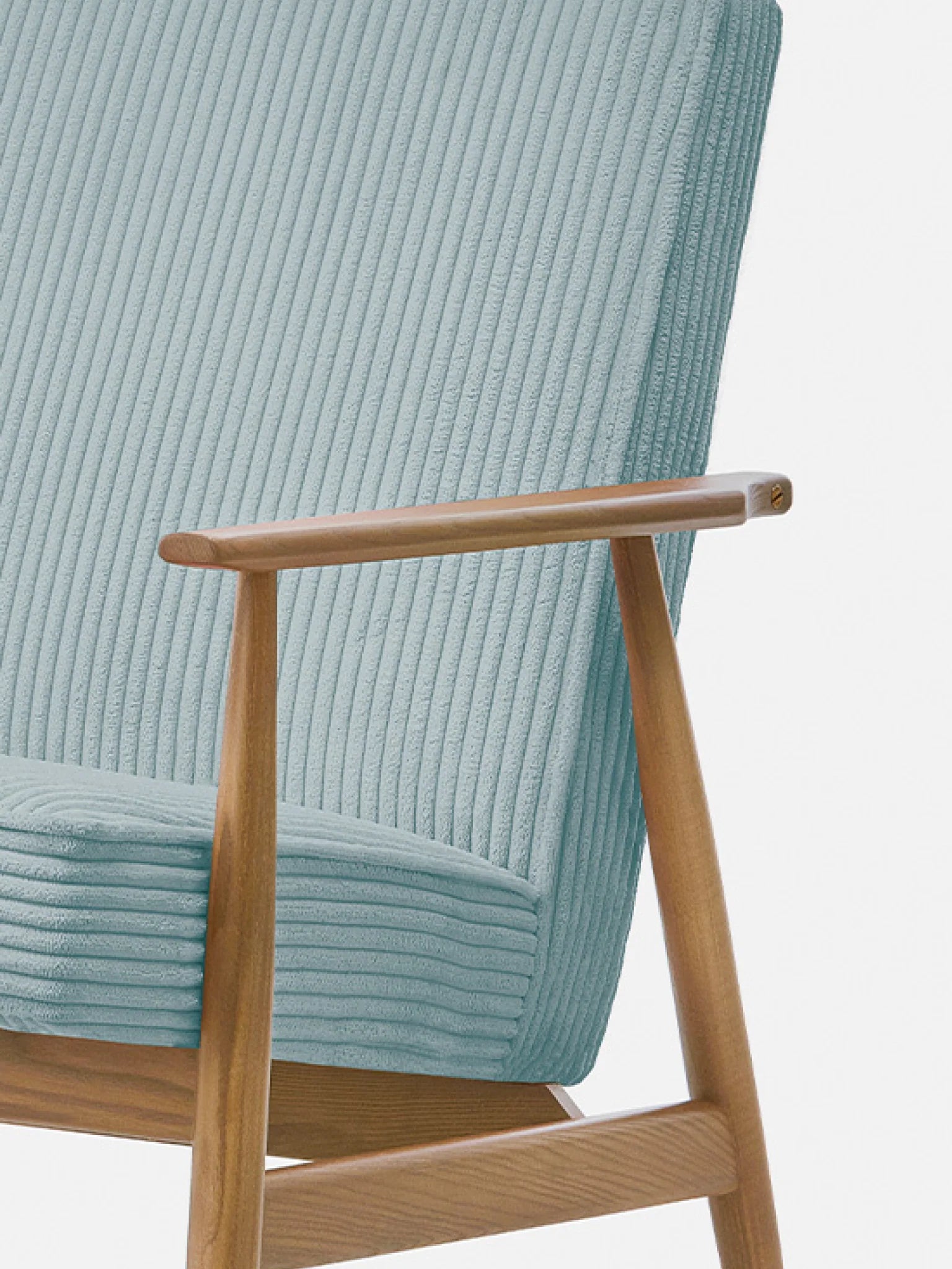 Fox Lounge Chair in Cord Mint