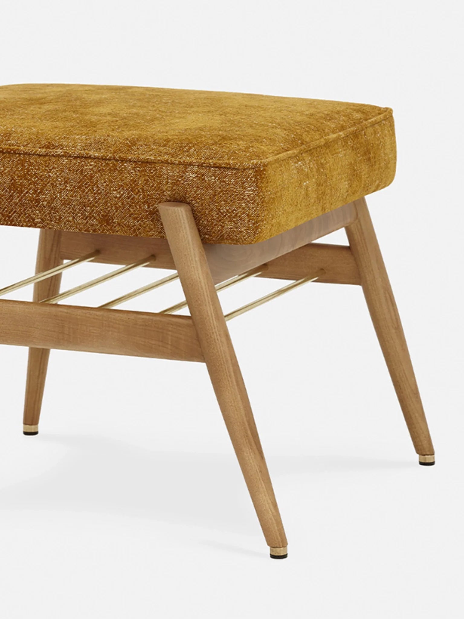 Fox Footrest in Marble Mustard