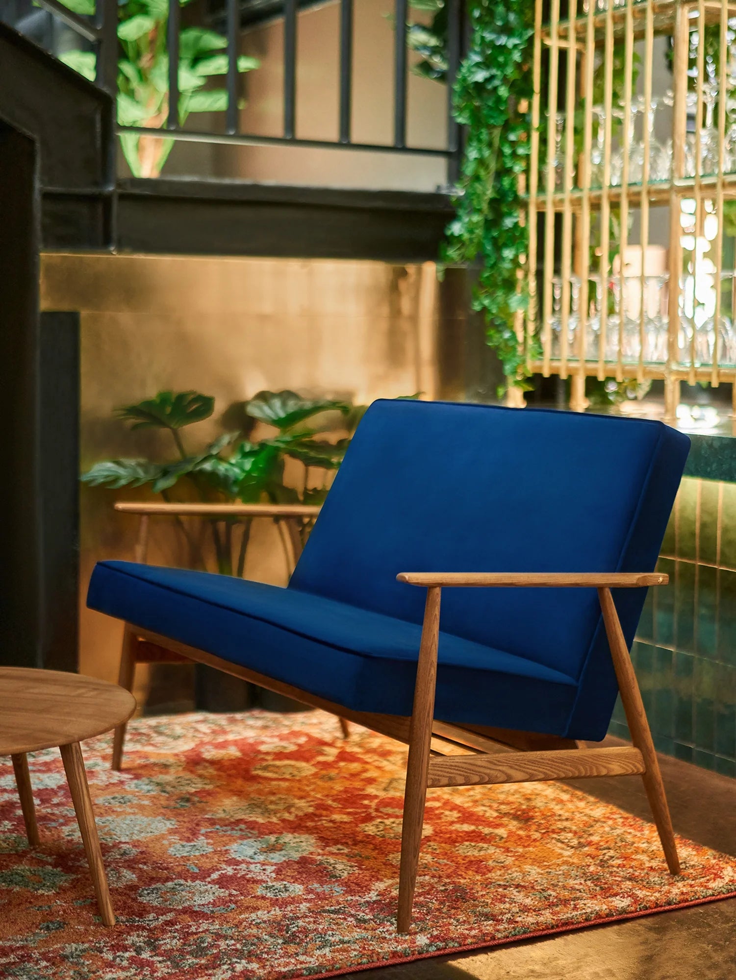 Fox Sofa in Velvet Indigo