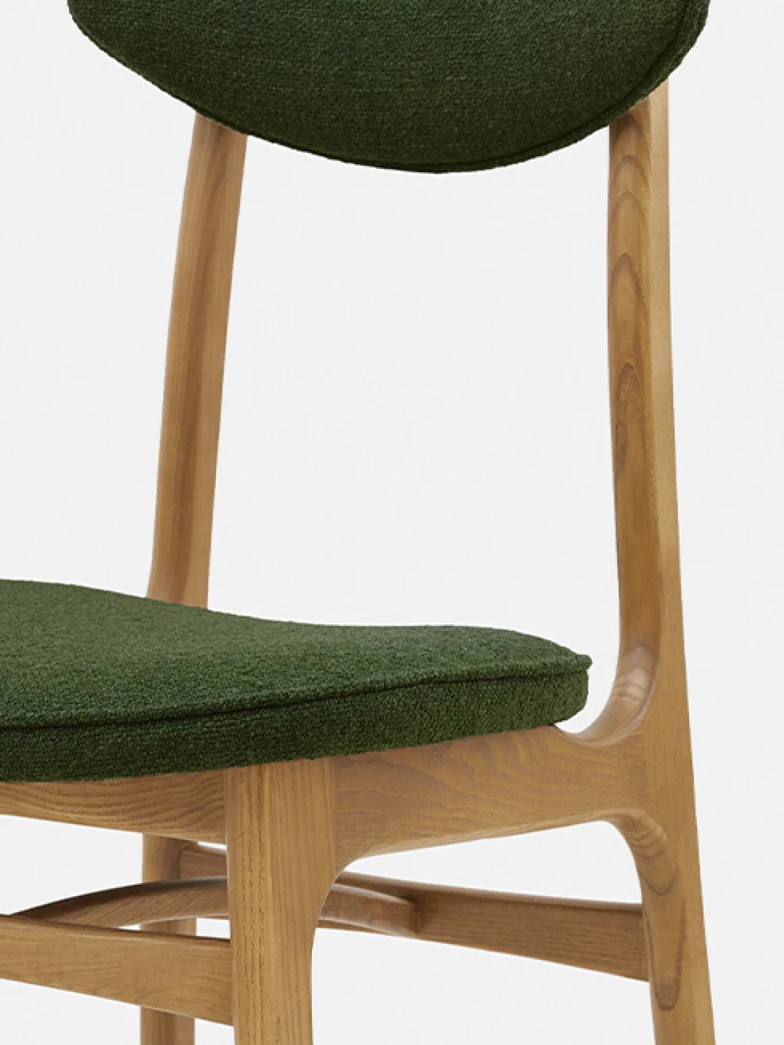 200-190 Chair in Boucle Bottle Green