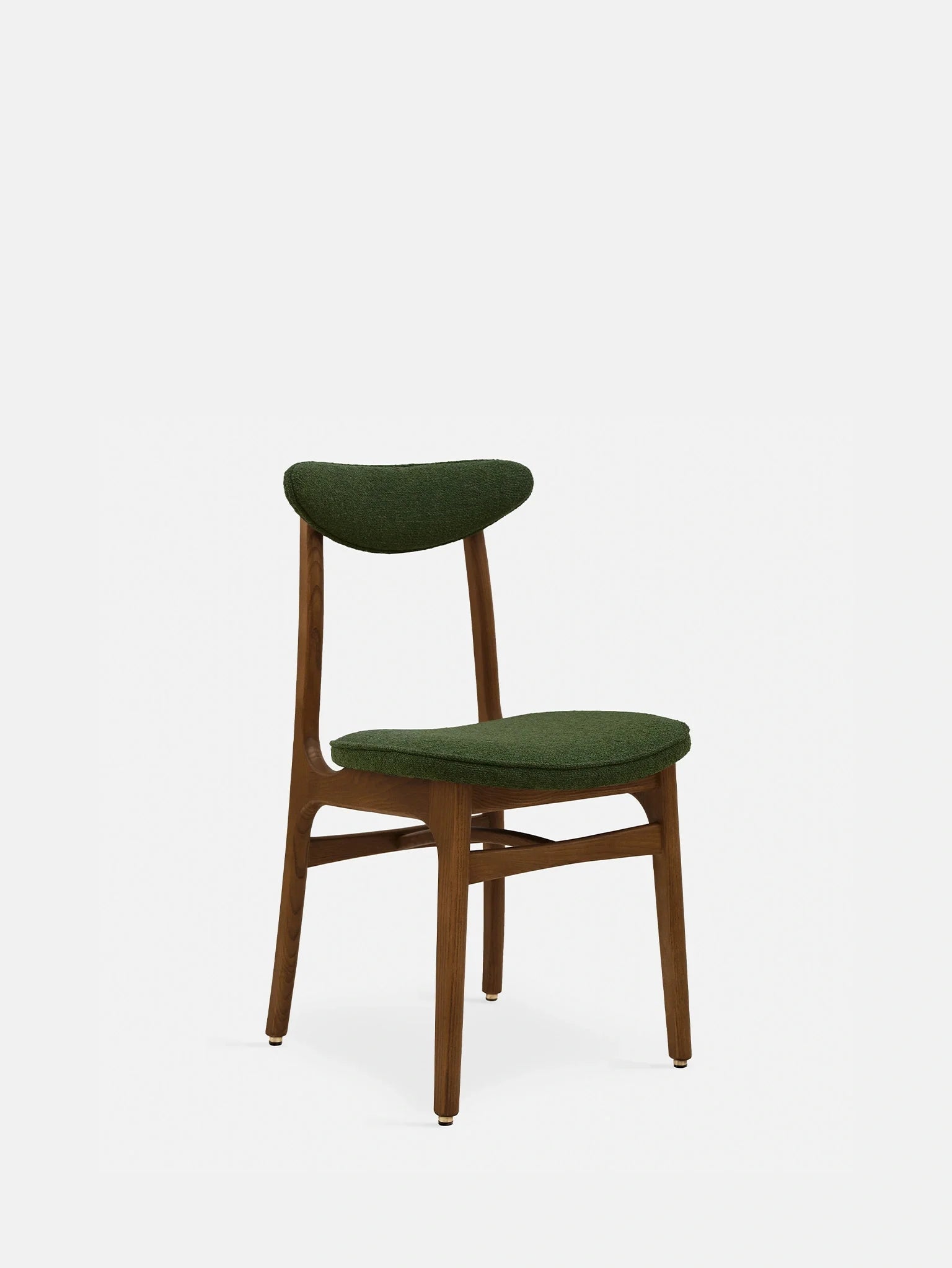 Stuhl 200-190 in Bouclé Flaschengrün