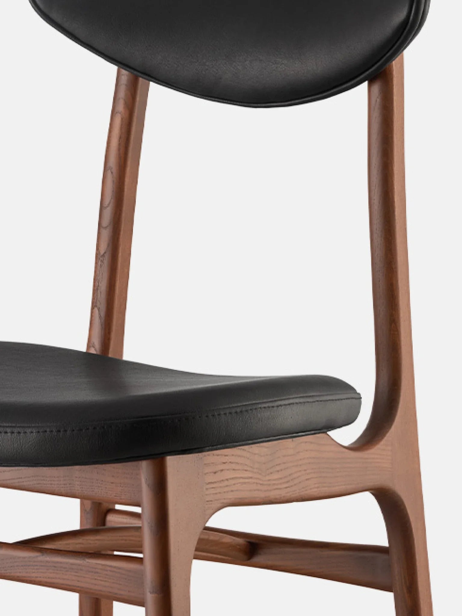 Stuhl 200-190 in Naturleder Schwarz