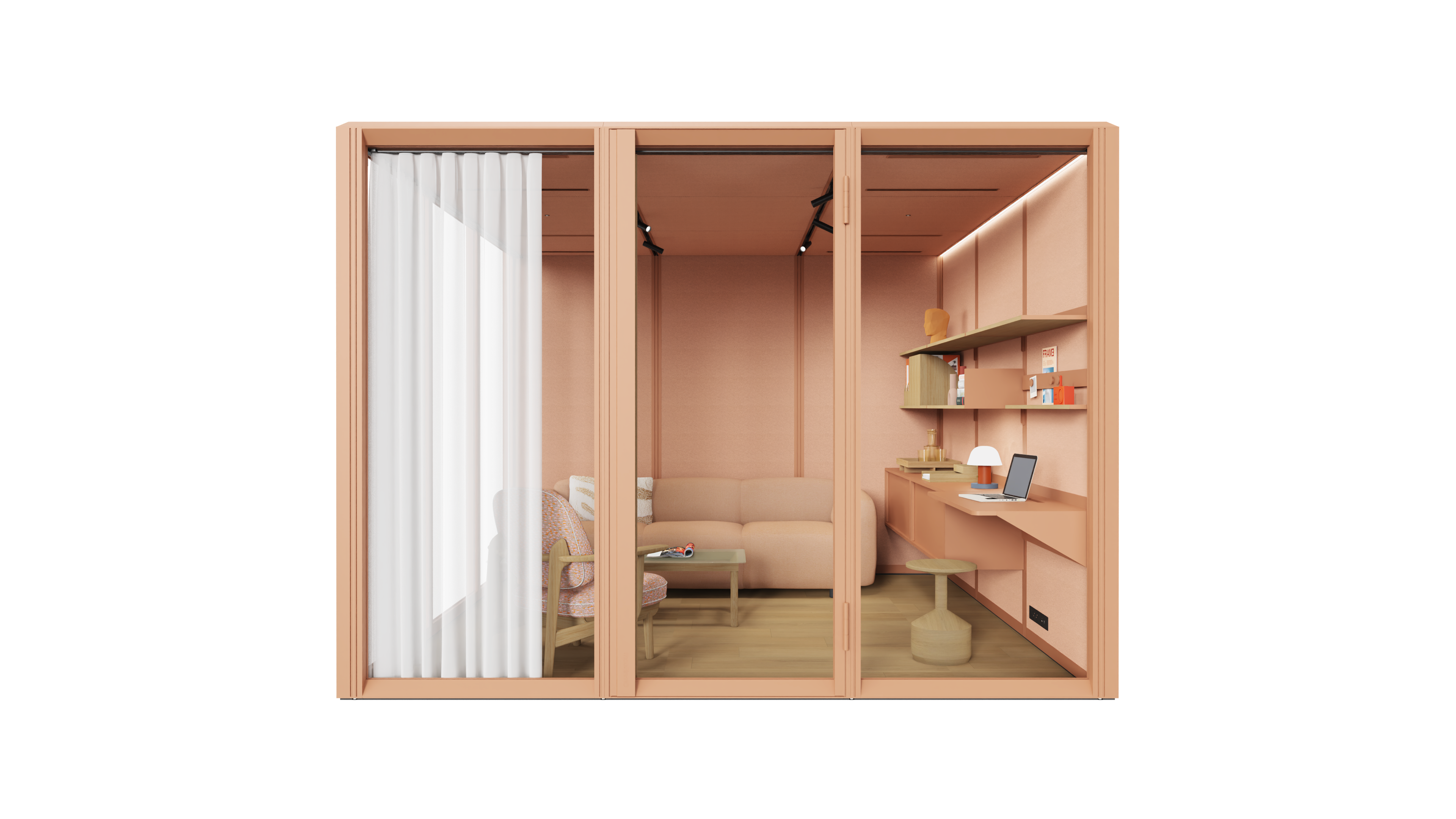 Modular room-in-room system