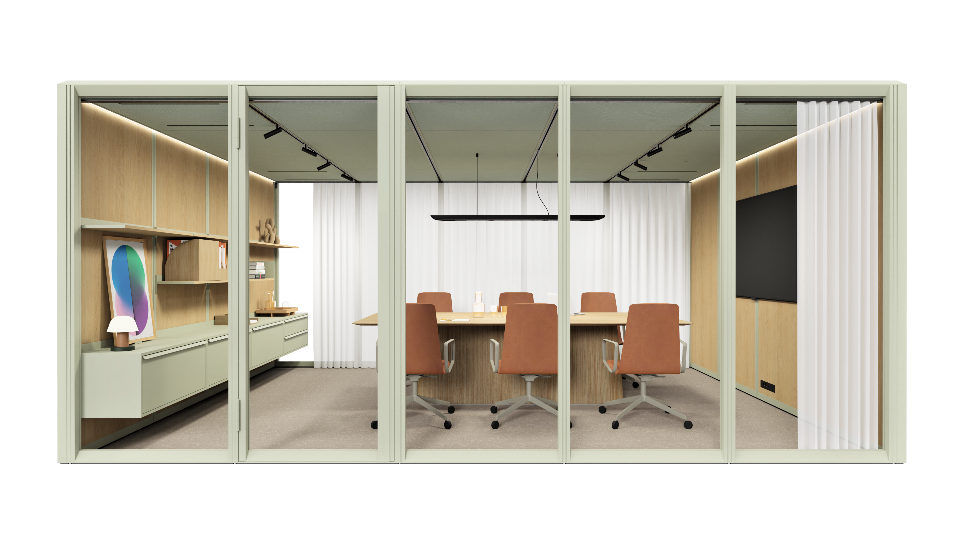 Modular room-in-room system