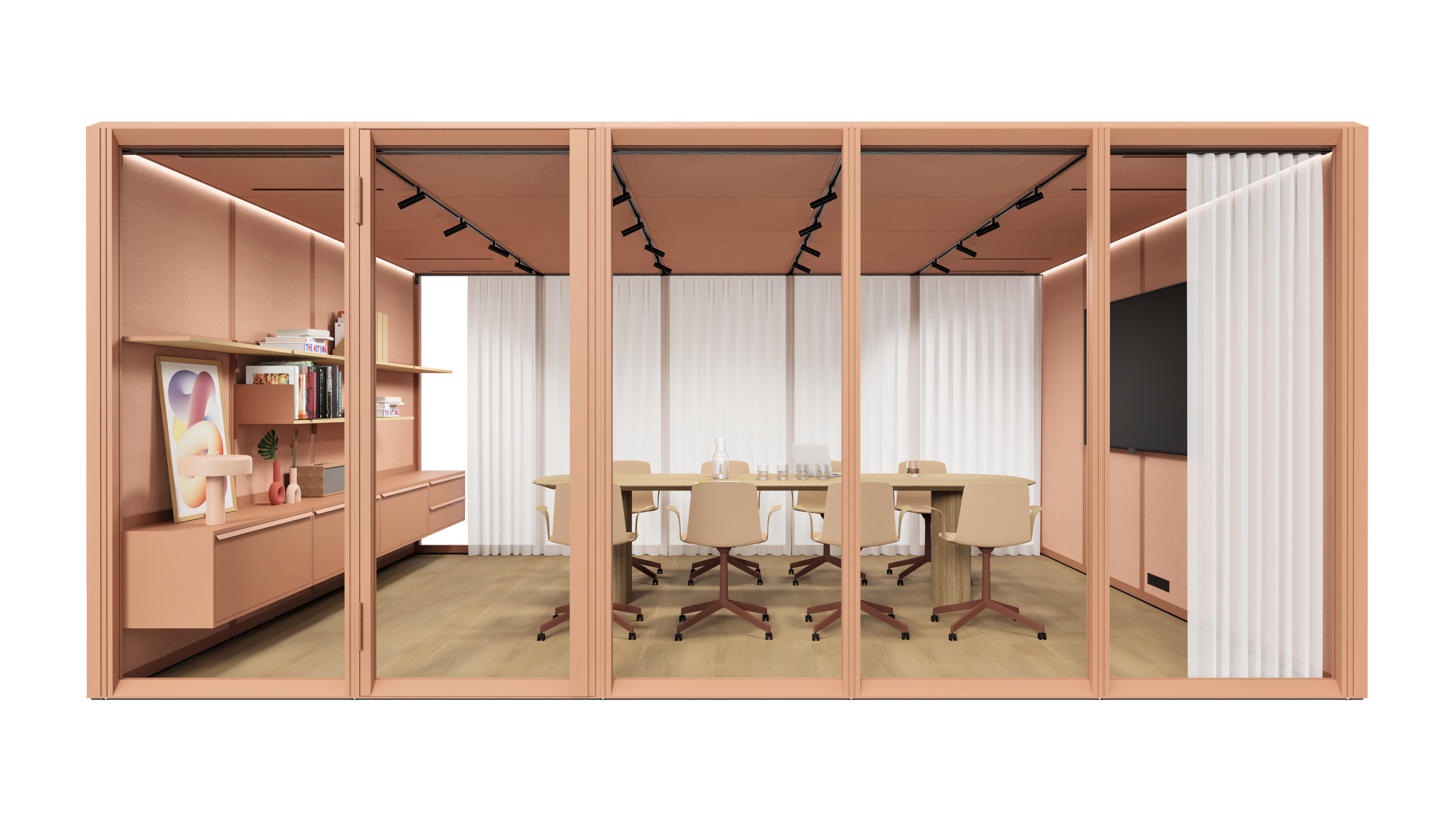 Modular room-in-room system