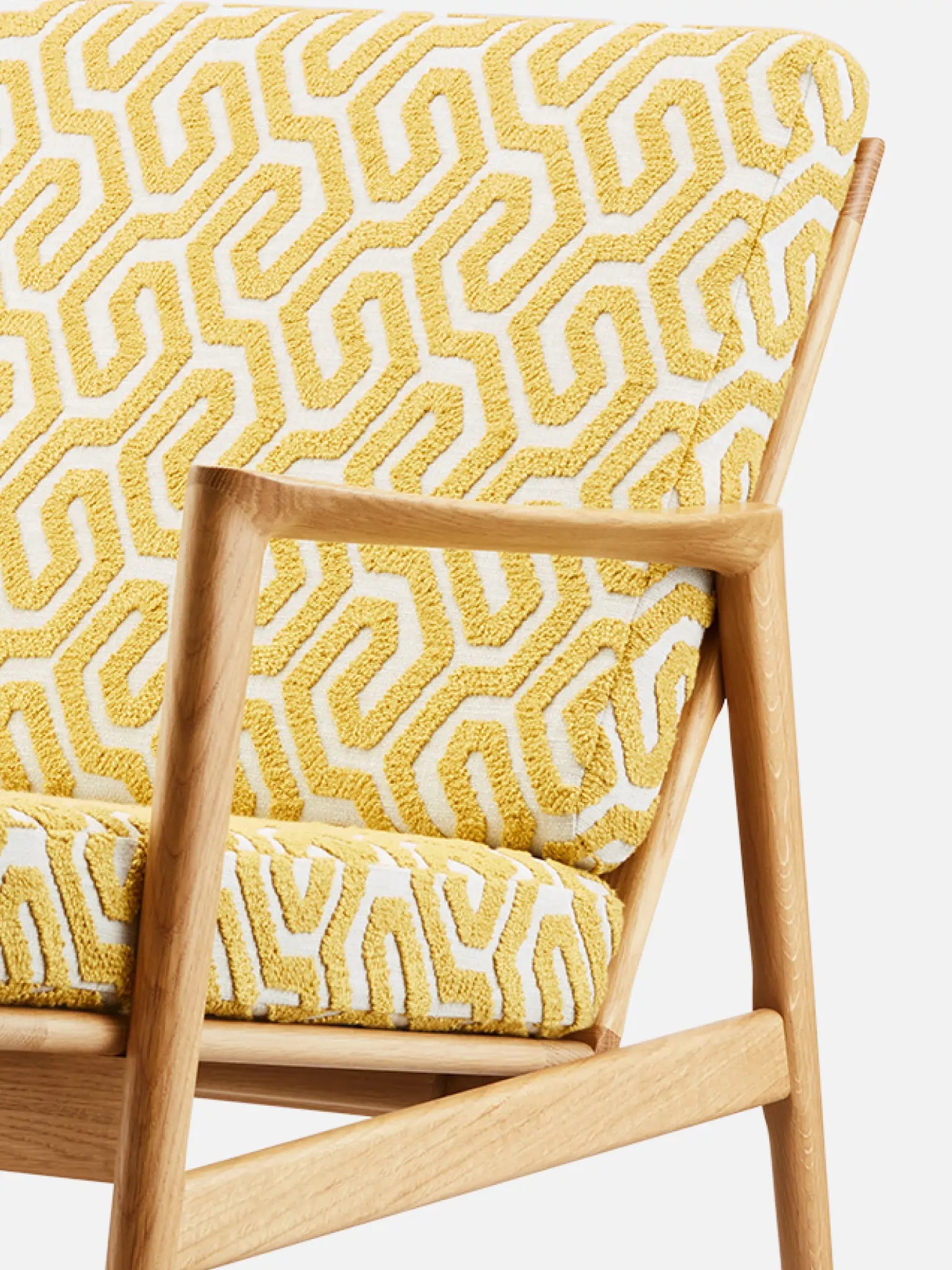 Stefan Lounge Chair in Coffee Mustard