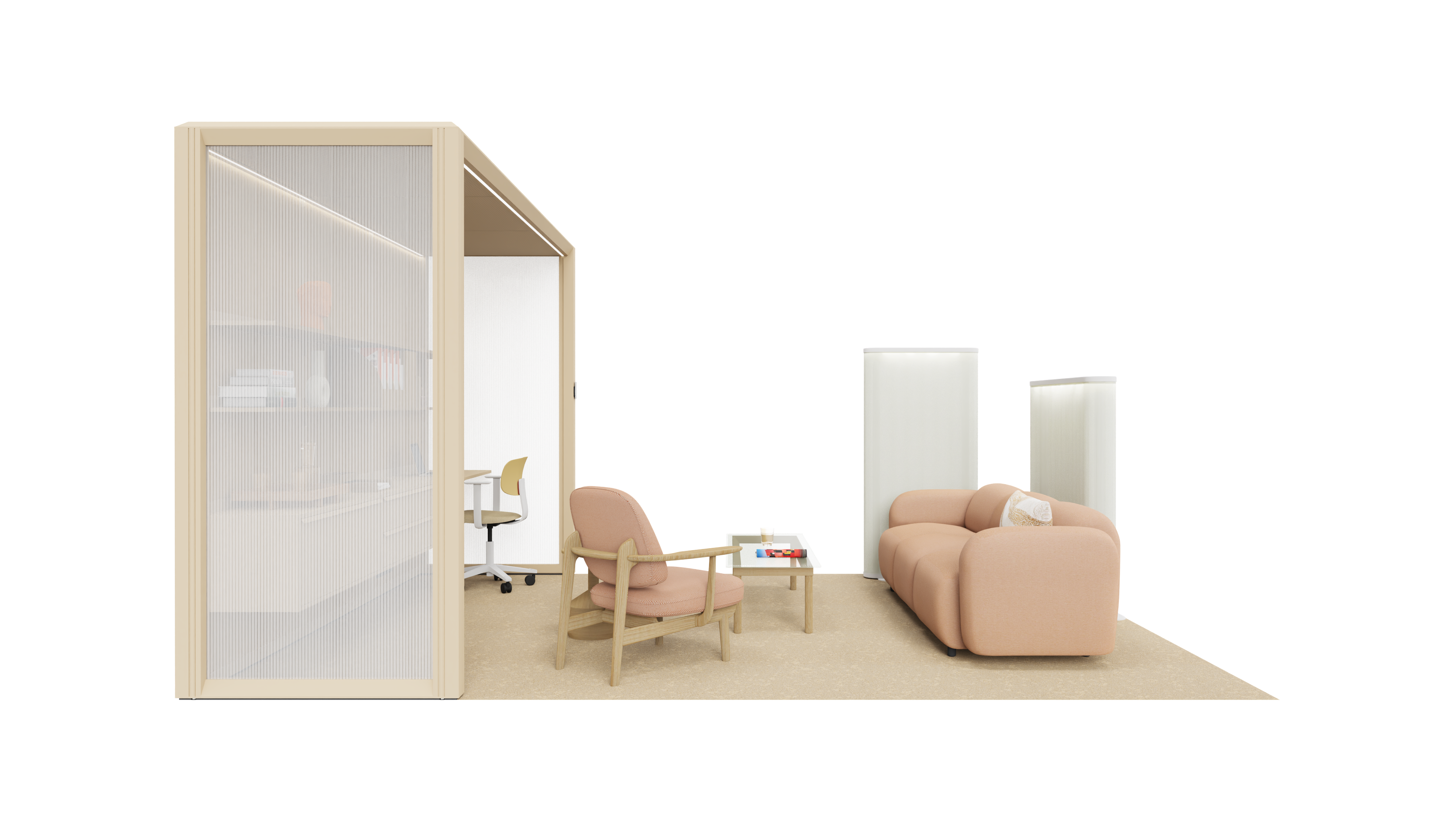 Modular room-in-room system