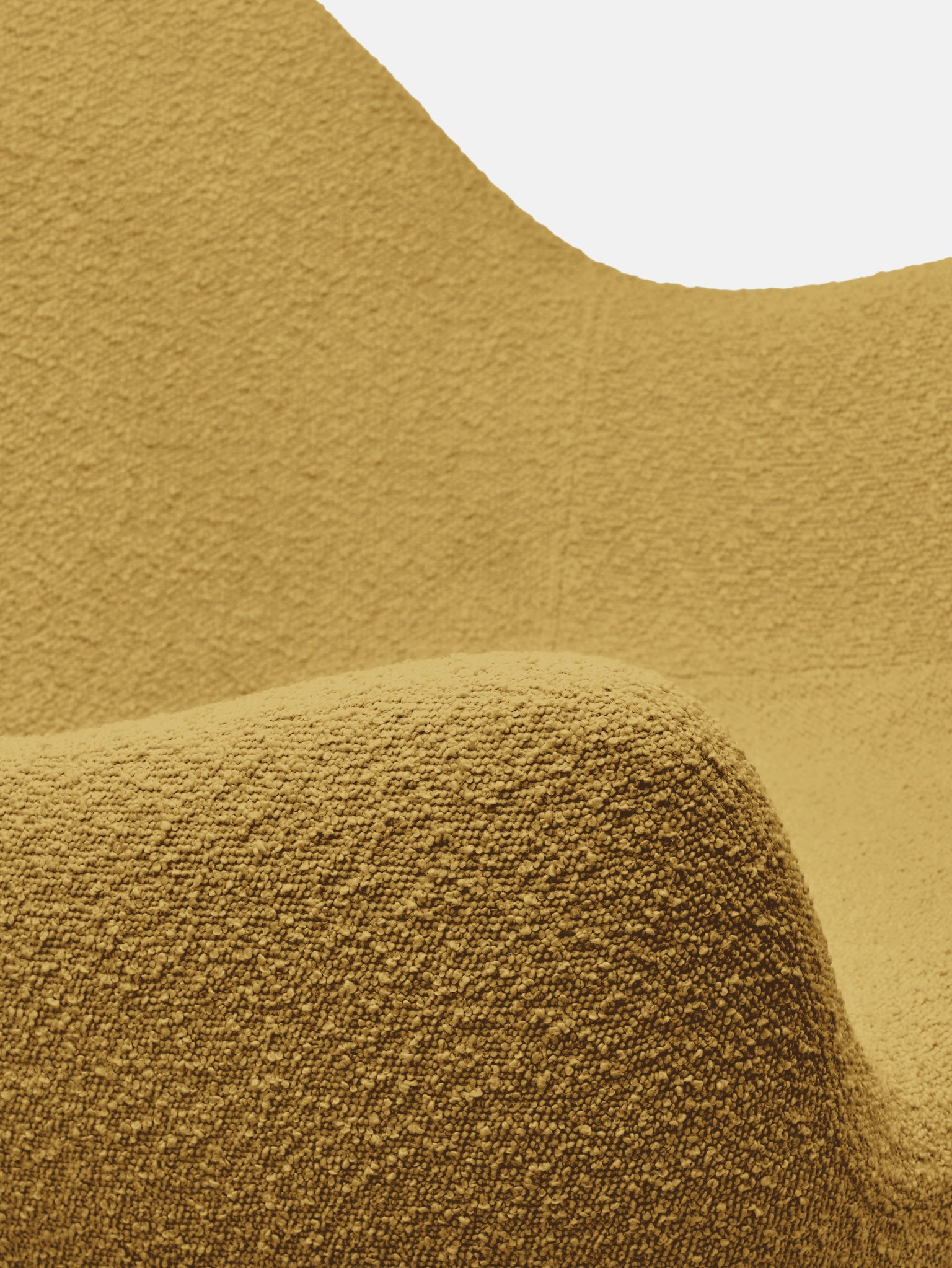 RM58 Soft Armchair in Boucle Mustard