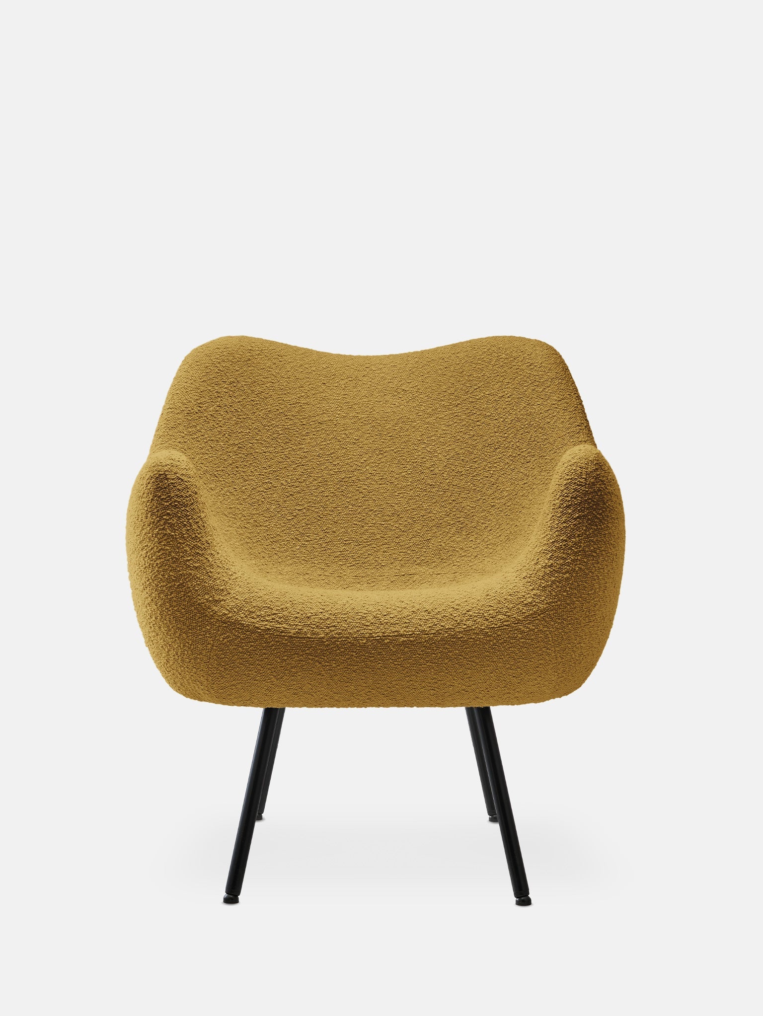 RM58 Soft Armchair in Boucle Mustard