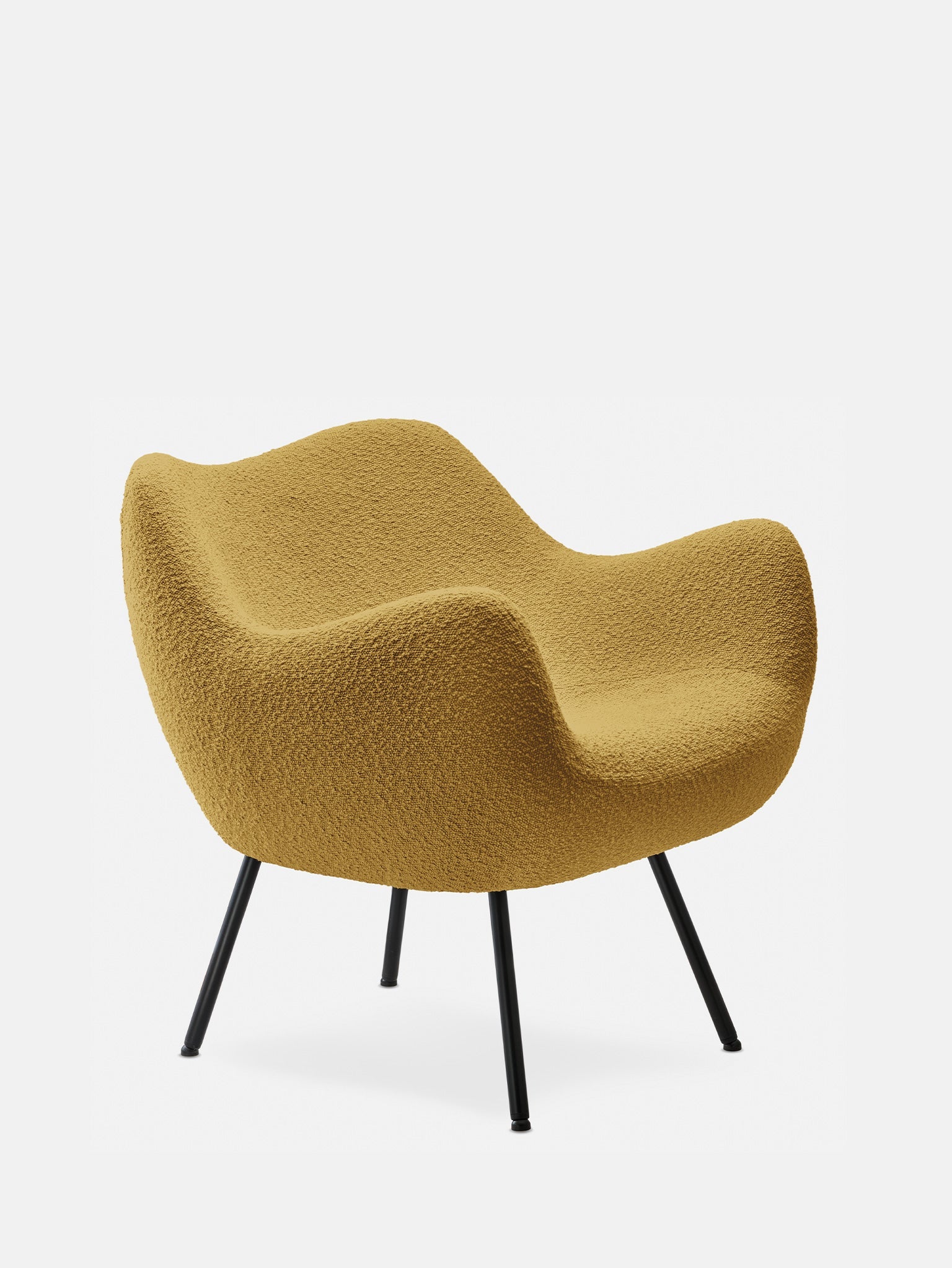 RM58 Soft Armchair in Boucle Mustard