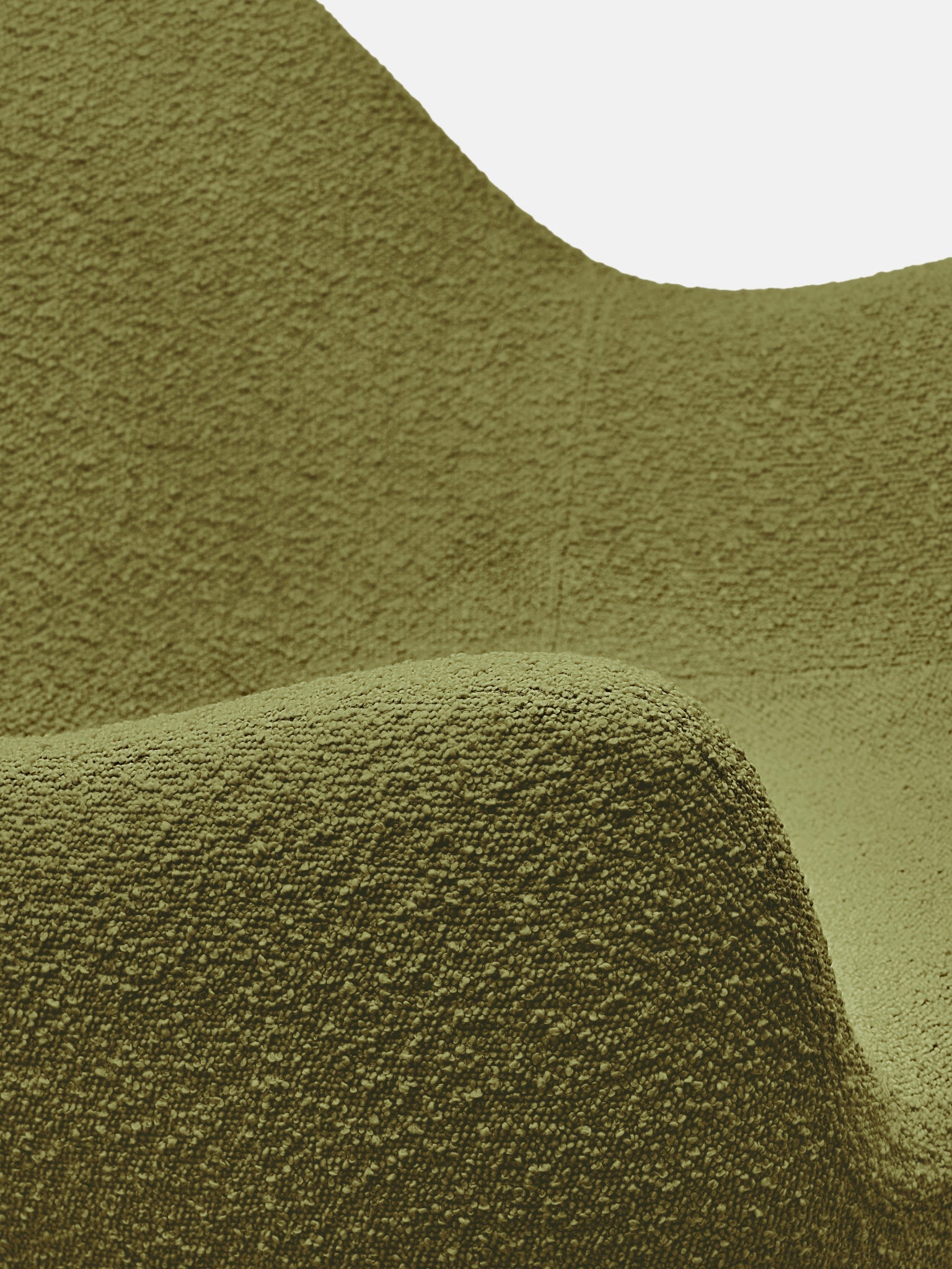 RM58 Soft Armchair in Boucle Olive