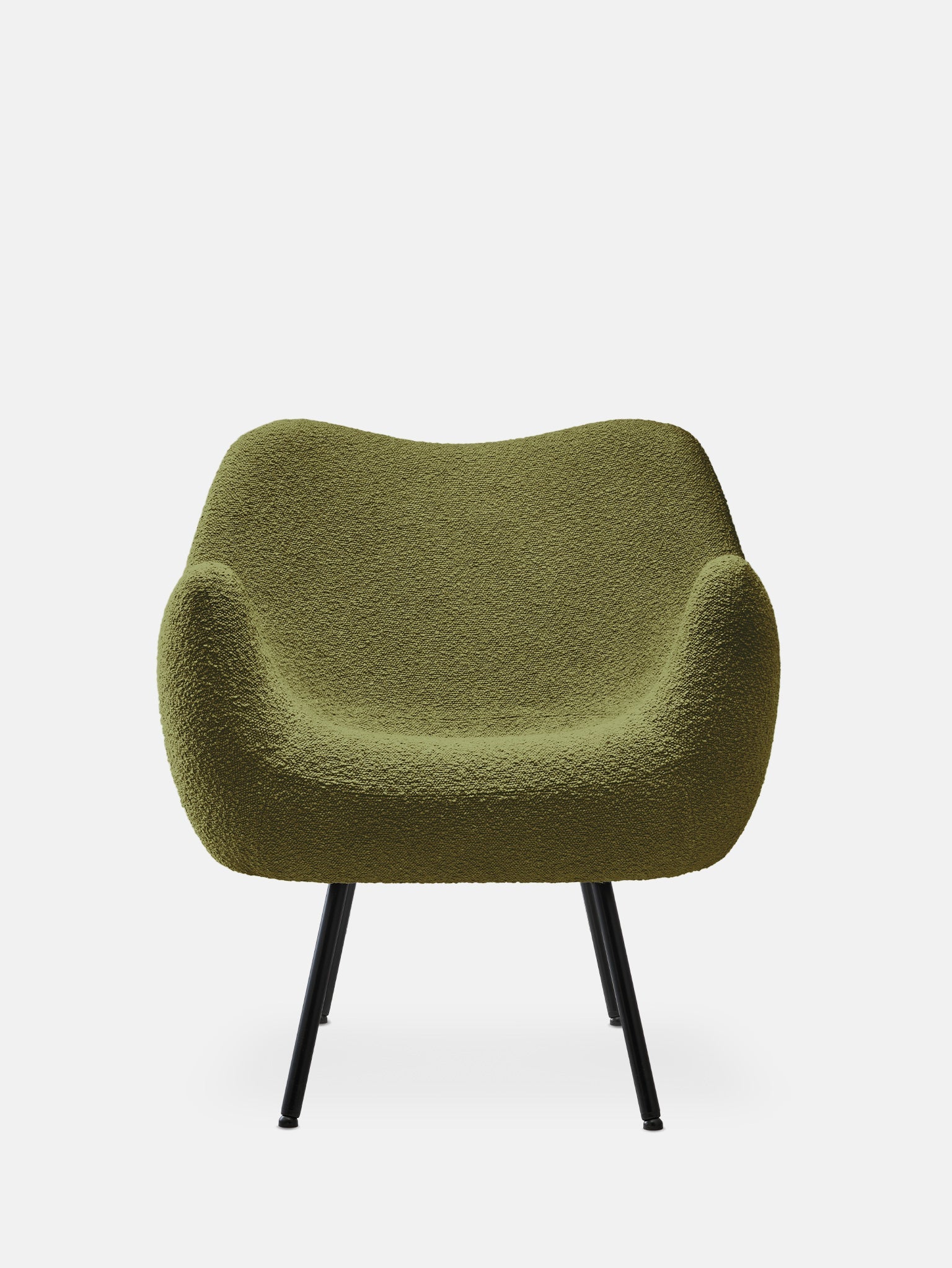 RM58 Soft Armchair in Boucle Olive