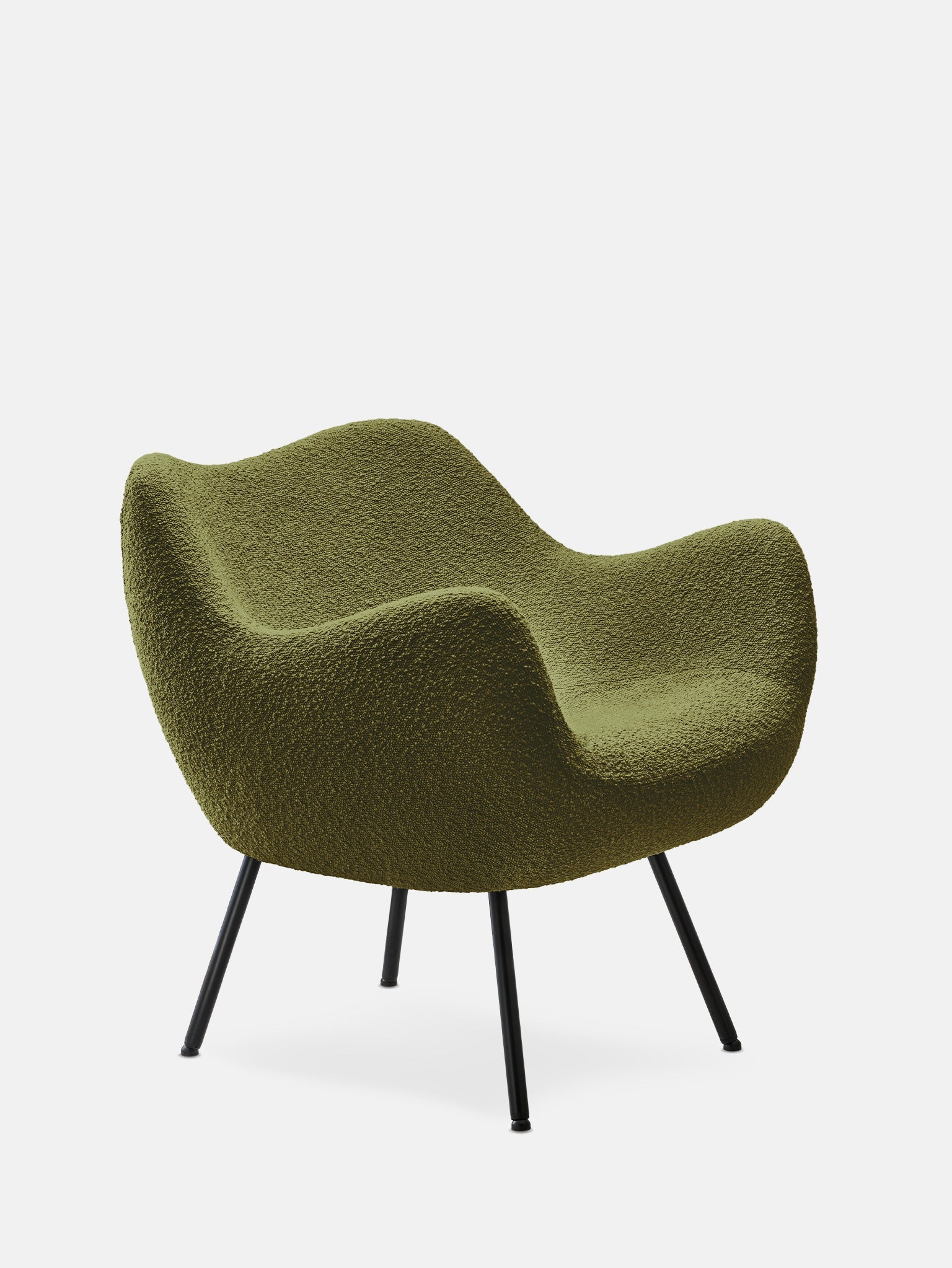 RM58 Soft Armchair in Boucle Olive