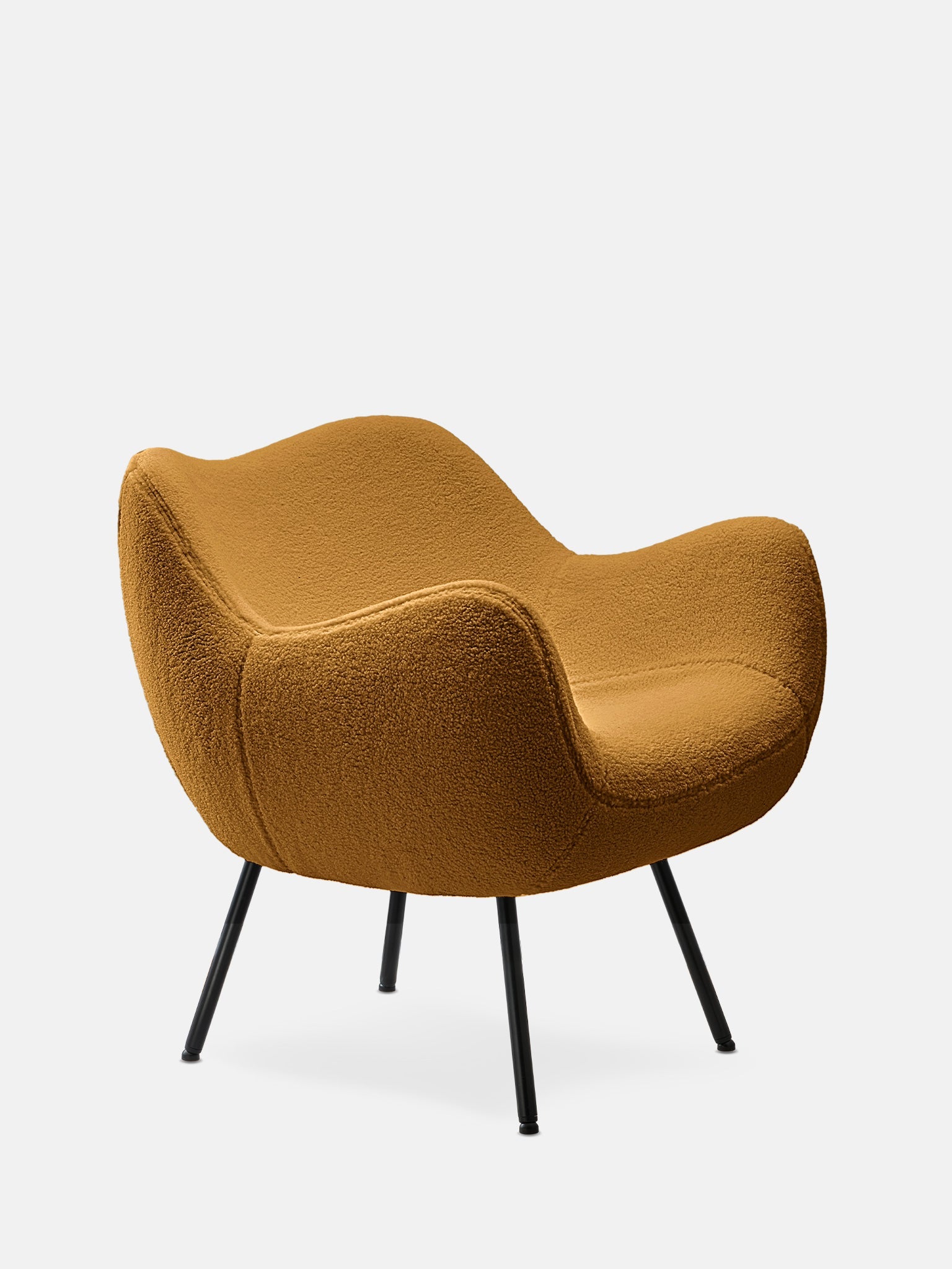 RM58 Soft Armchair in Teddy Mustard