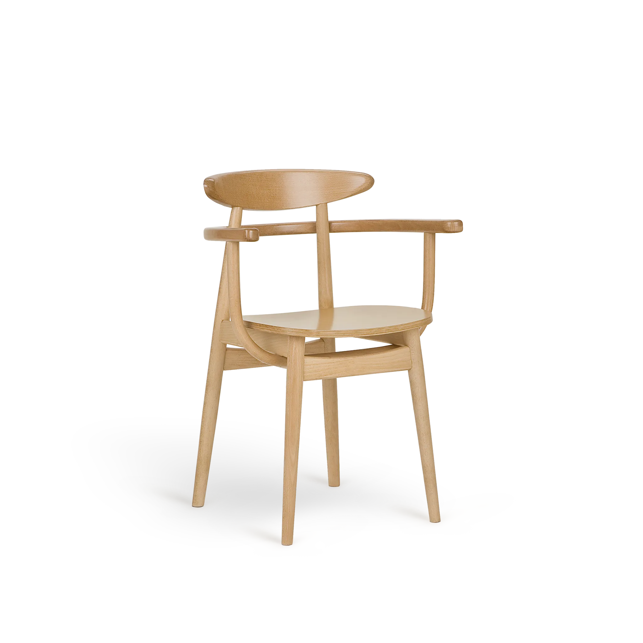 Yesterday B-4101 Seat Wood Back Wood