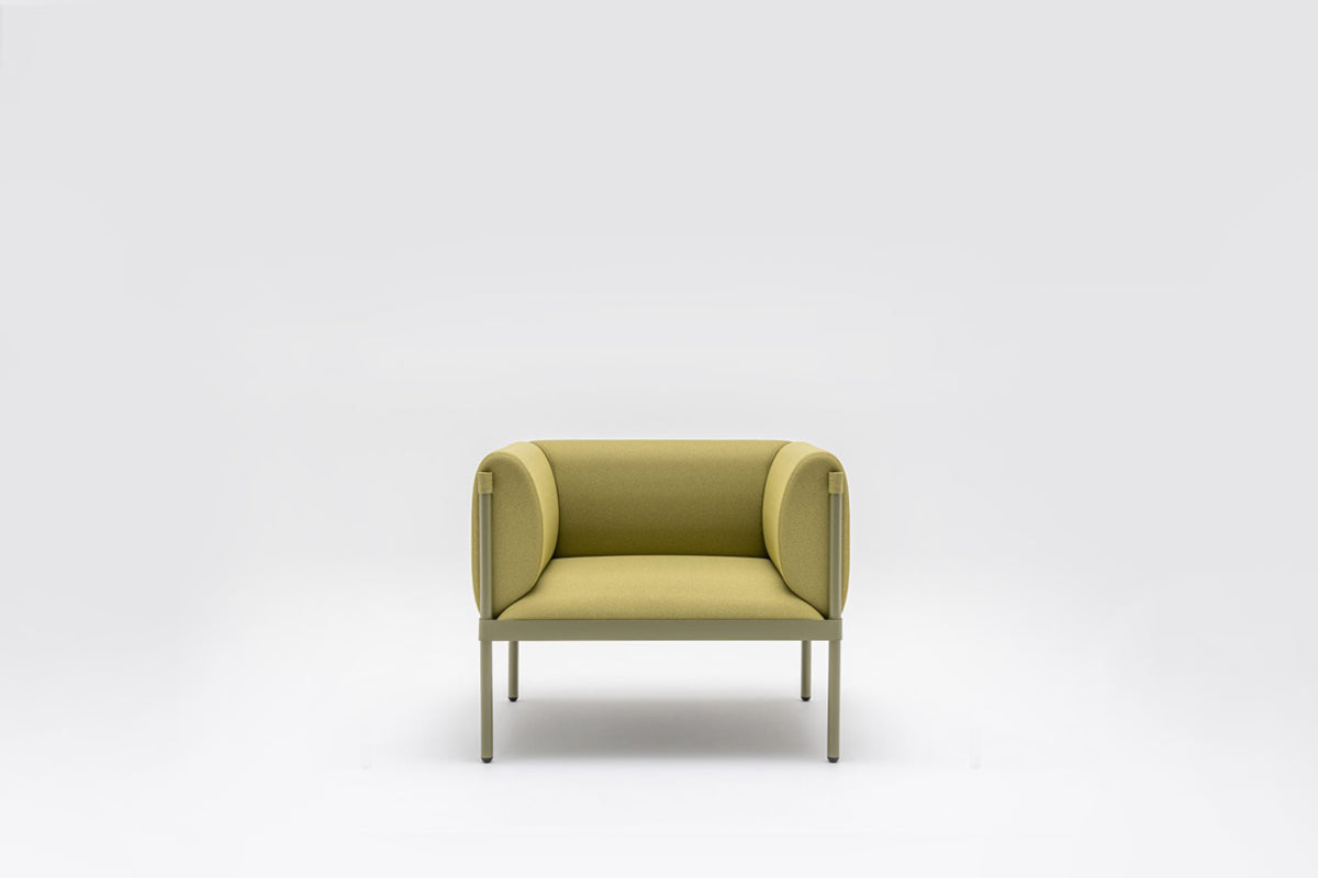 Stilt armchair low backed