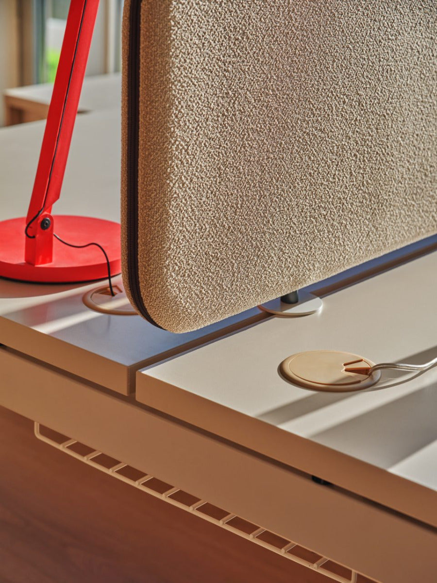 Sonic acoustic desk screens