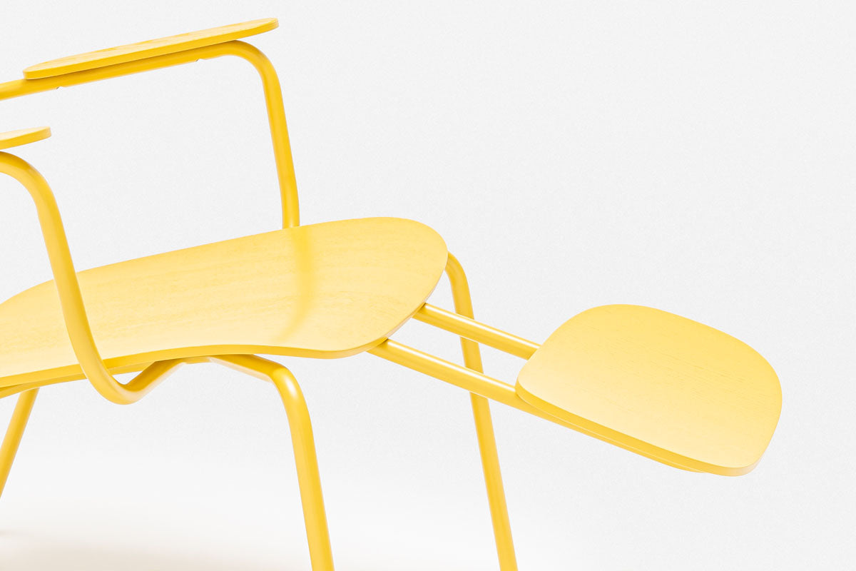 Neuer Sperrholz-Sessel mit Kopfstütze