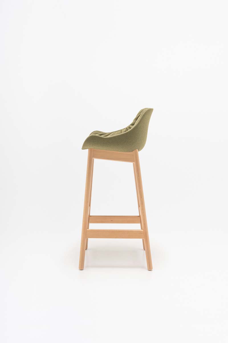 Baltic high stool wooden base