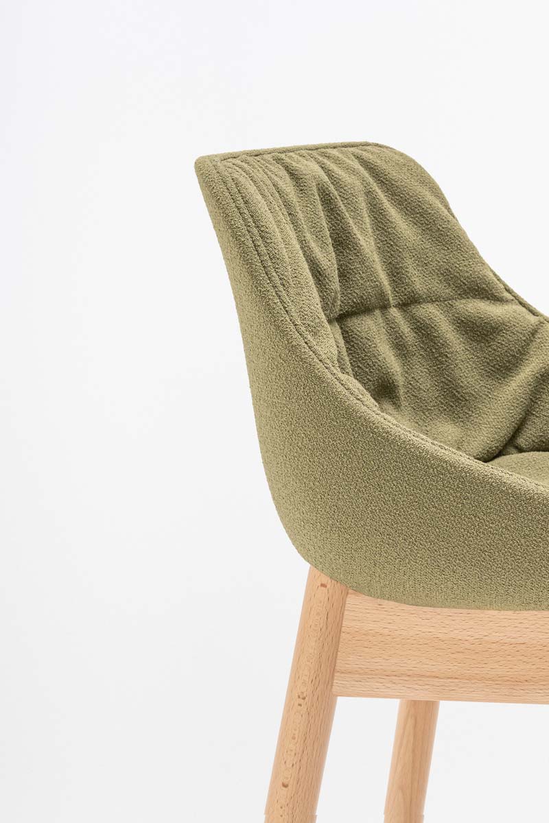 Baltic high stool wooden base