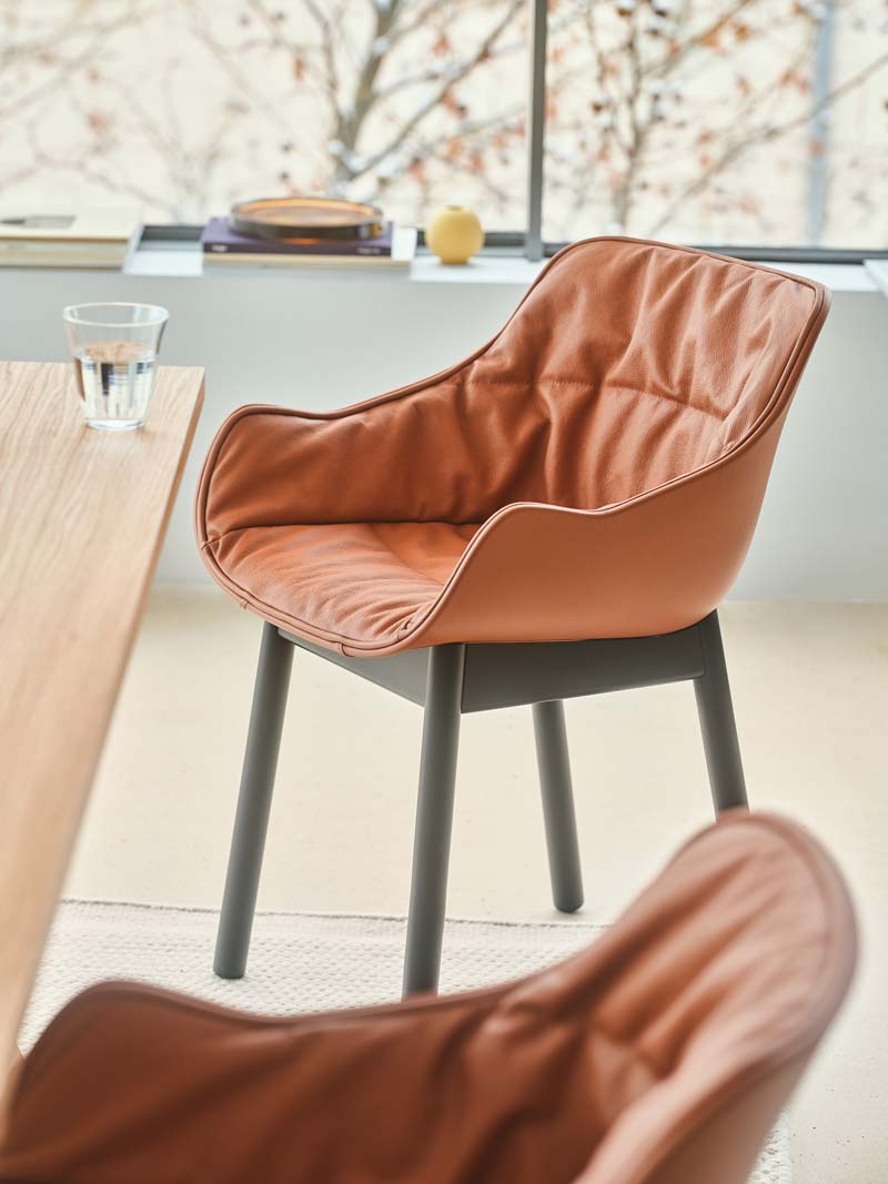 Baltischer Stuhl mit Holzgestell