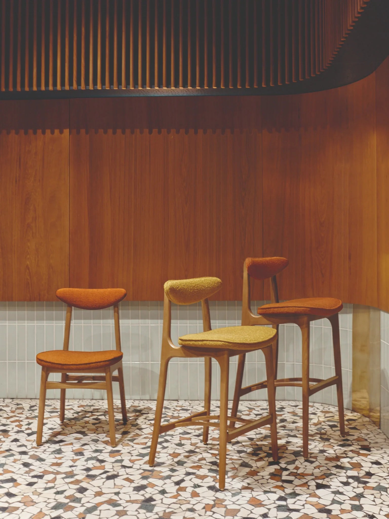 200-190 Bar Stool S/65 in Boucle Denim