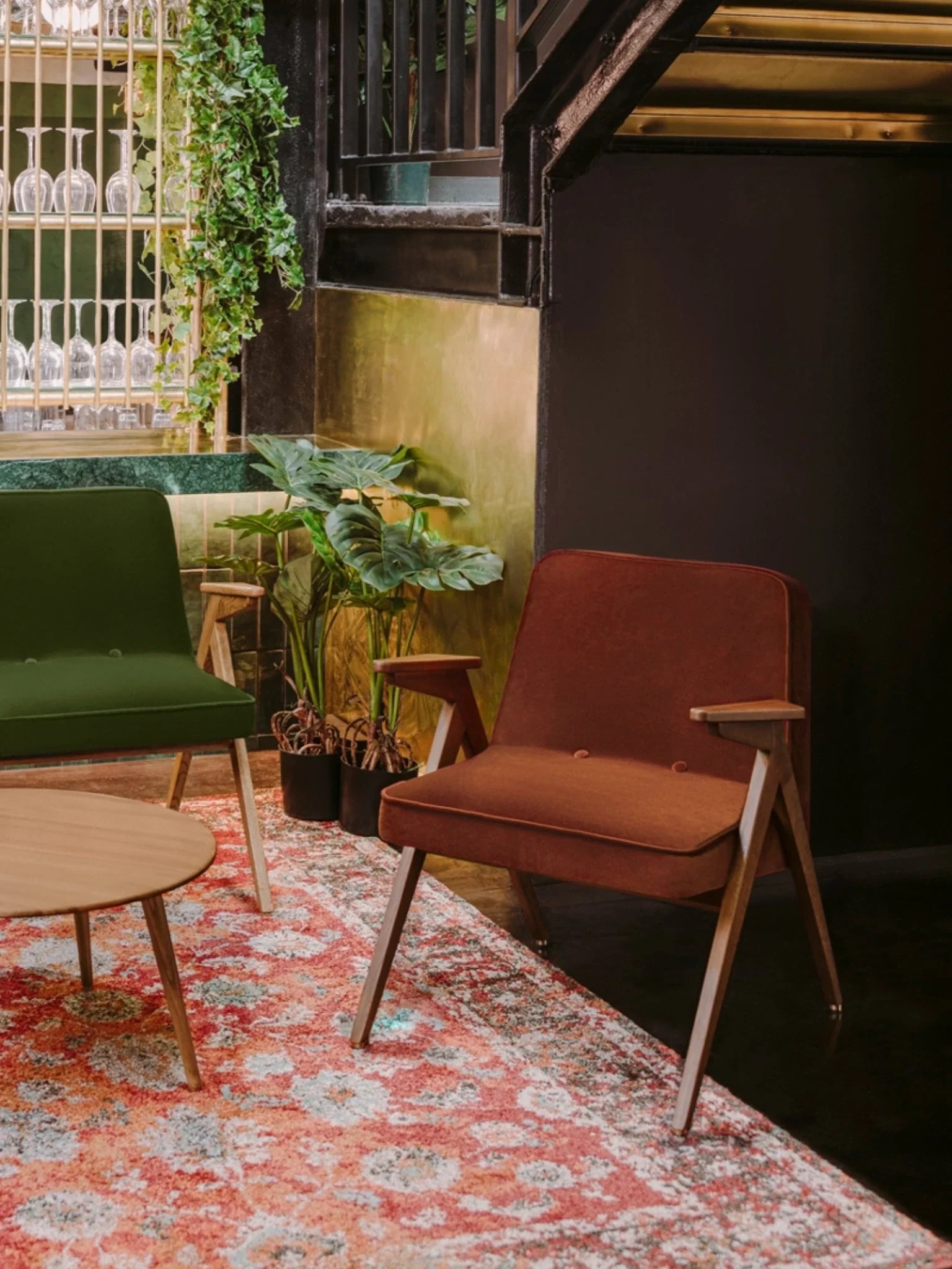 Bunny Armchair in Velvet Sierra