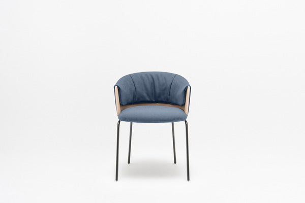 Collar chair 4-legged base