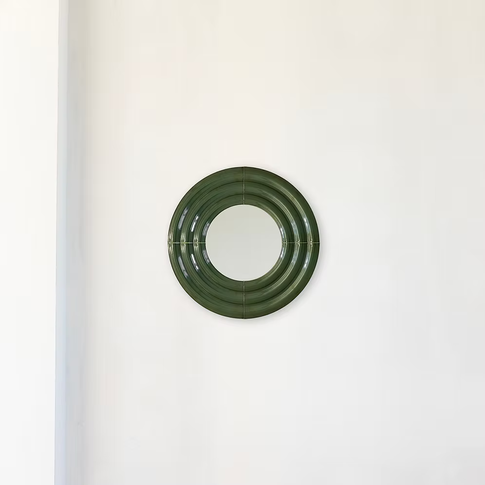 ELO Mirror / 60x60 / hand-glazed ceramic