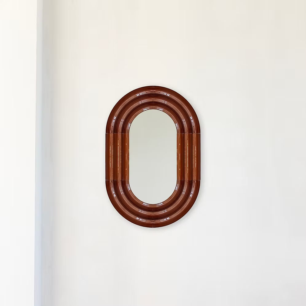 ELO Mirror / 90x60 / hand-glazed ceramic