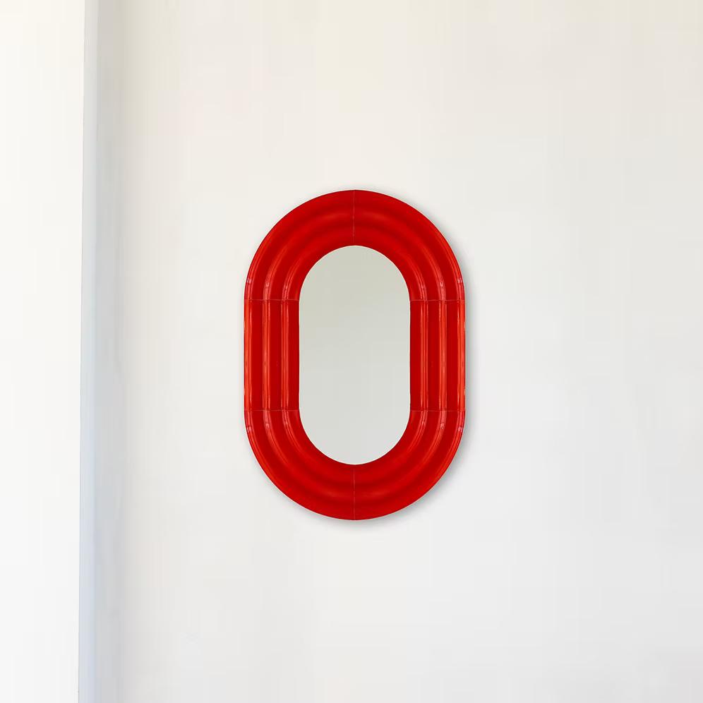 ELO Mirror / 90x60 / hand-glazed ceramic