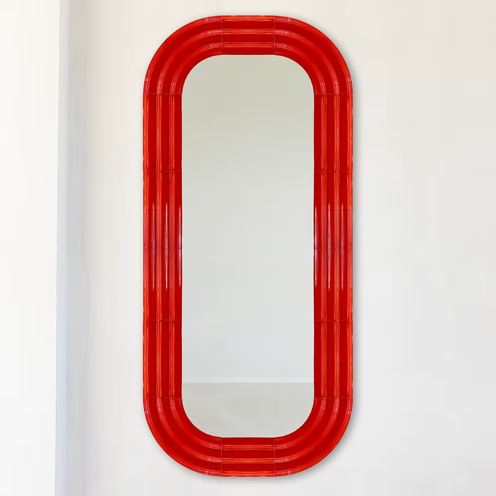 ELO Mirror / 180x80 / hand-glazed ceramic