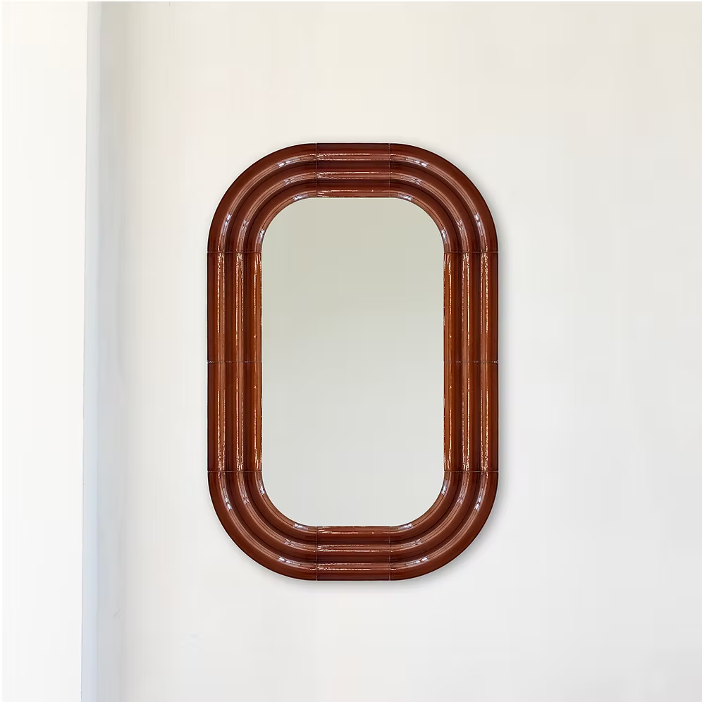 ELO Mirror / 120x80 / hand-glazed ceramic